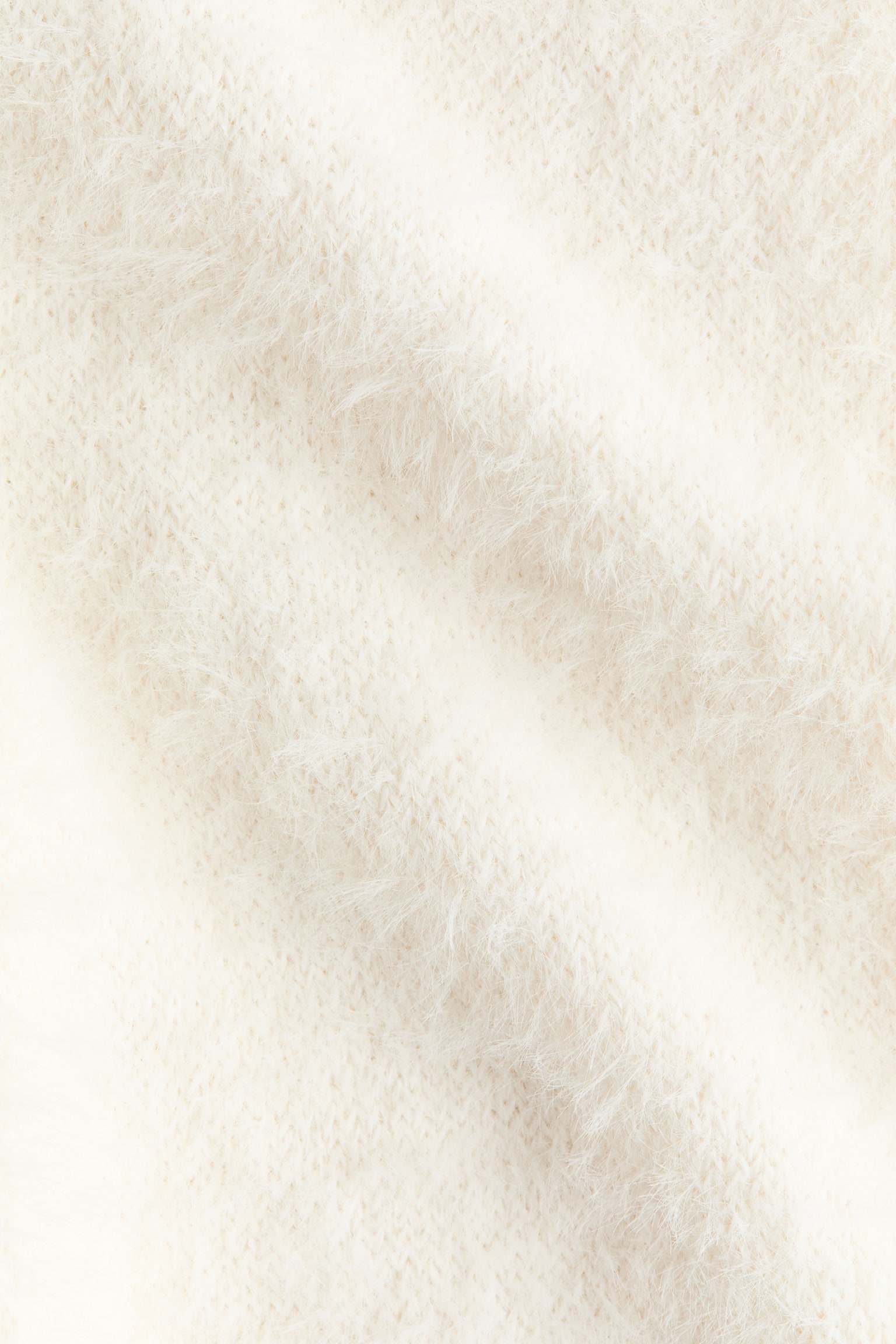 Fluffy-knit leggings - White/Light pink - 4