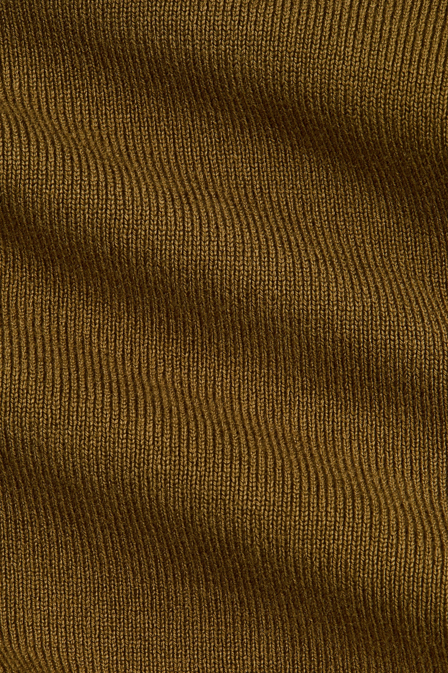 Lastik Örgülü Hırka - Koyu haki - 6