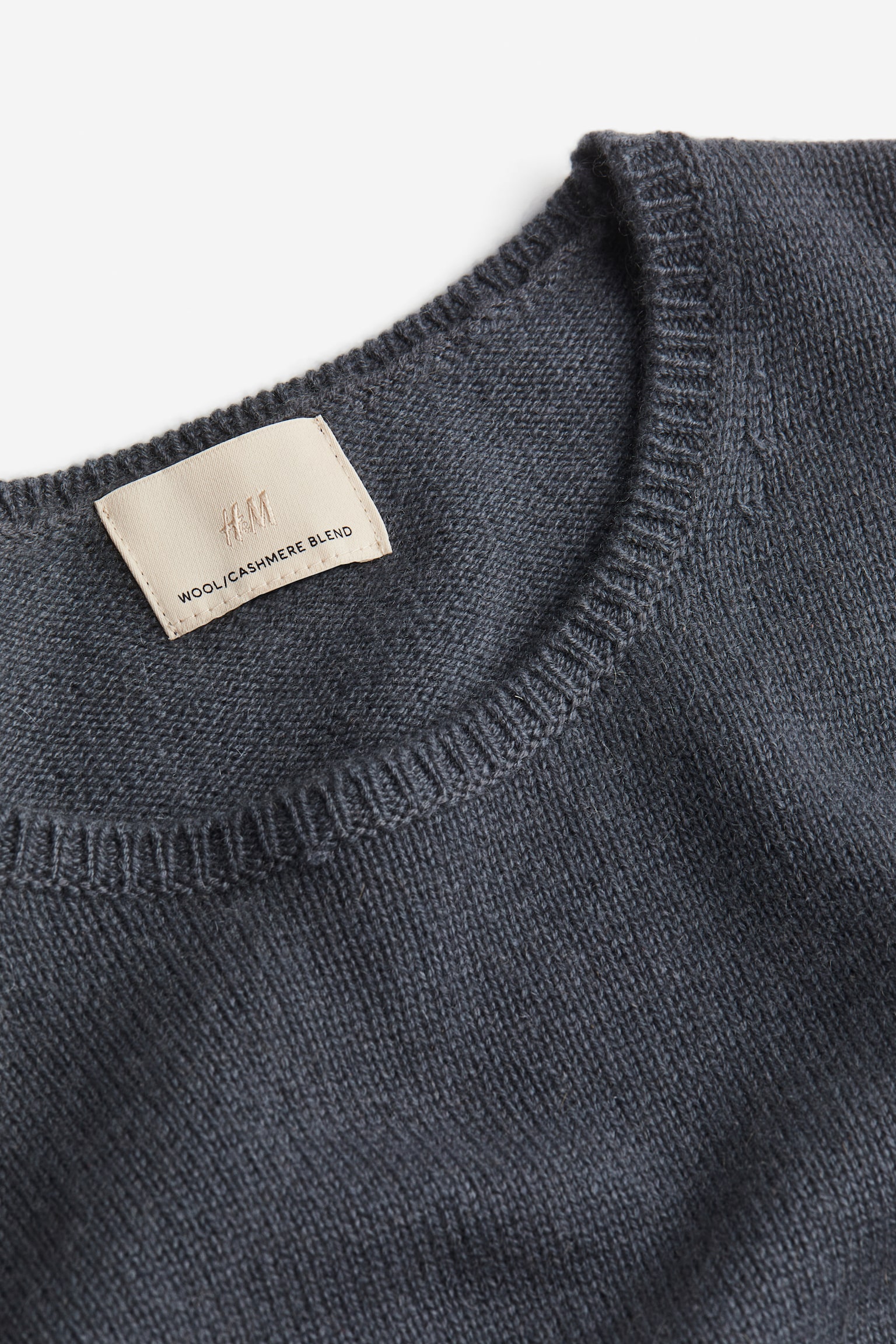 Cashmere Blend Sweater - Dark grey - 2