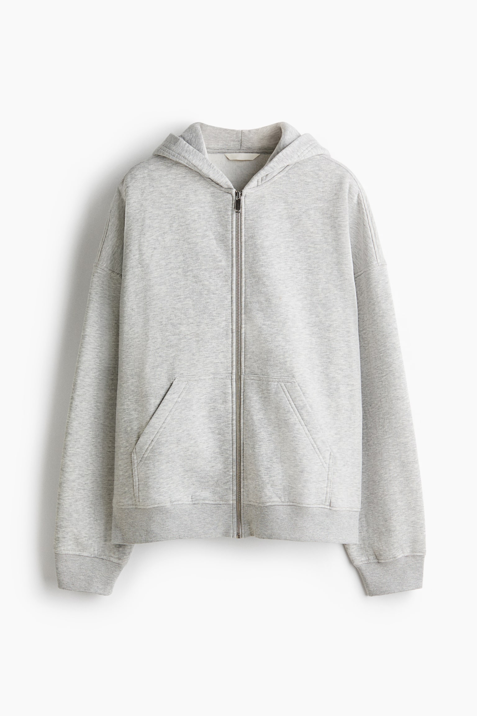 Zip-through hoodie - Light grey marl/Dark red/Navy blue/Dark mole/Black/Light blue/Grey marl - 2
