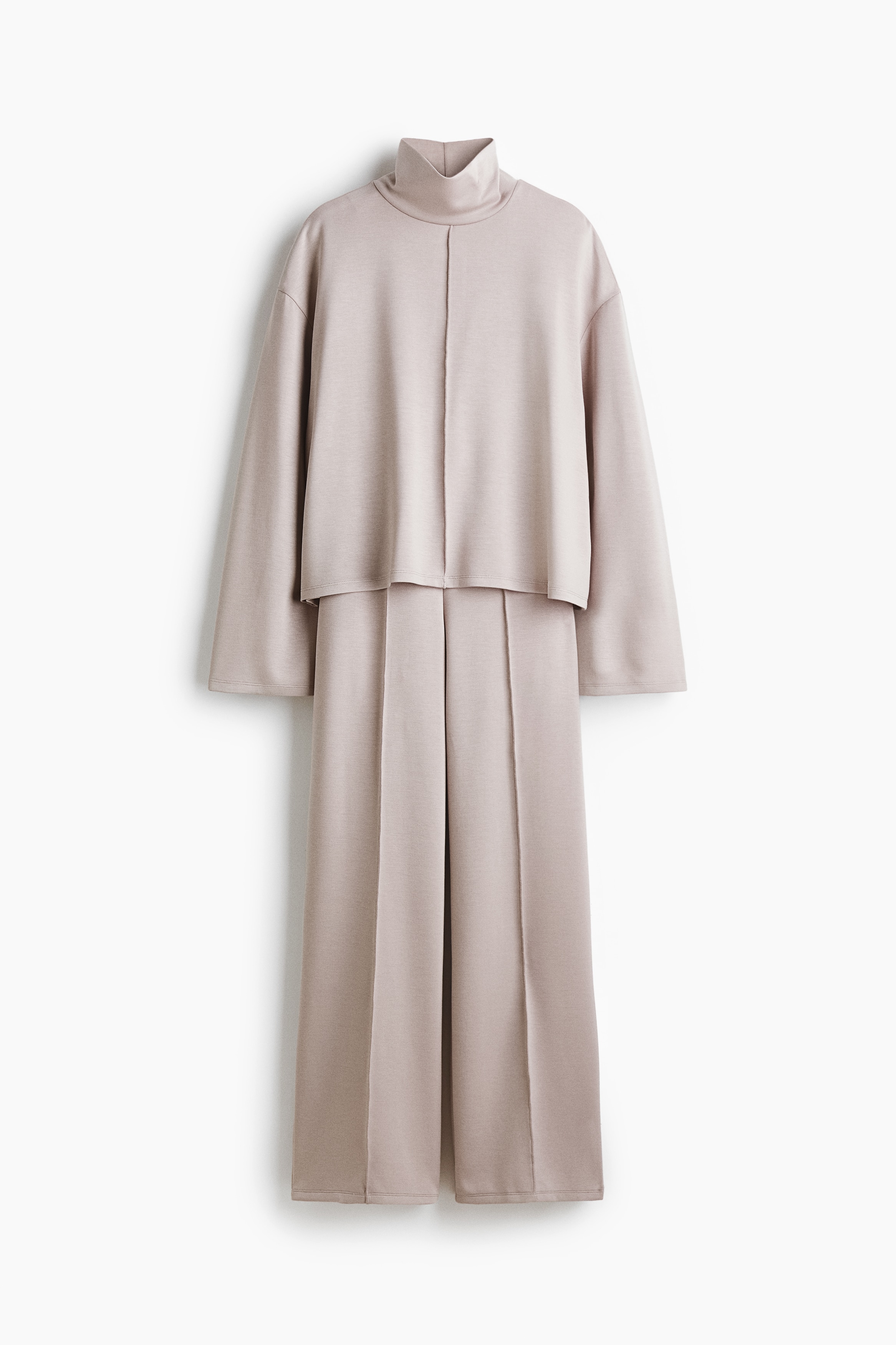 Ensemble 2 pièces top et pantalon - Taupe clair