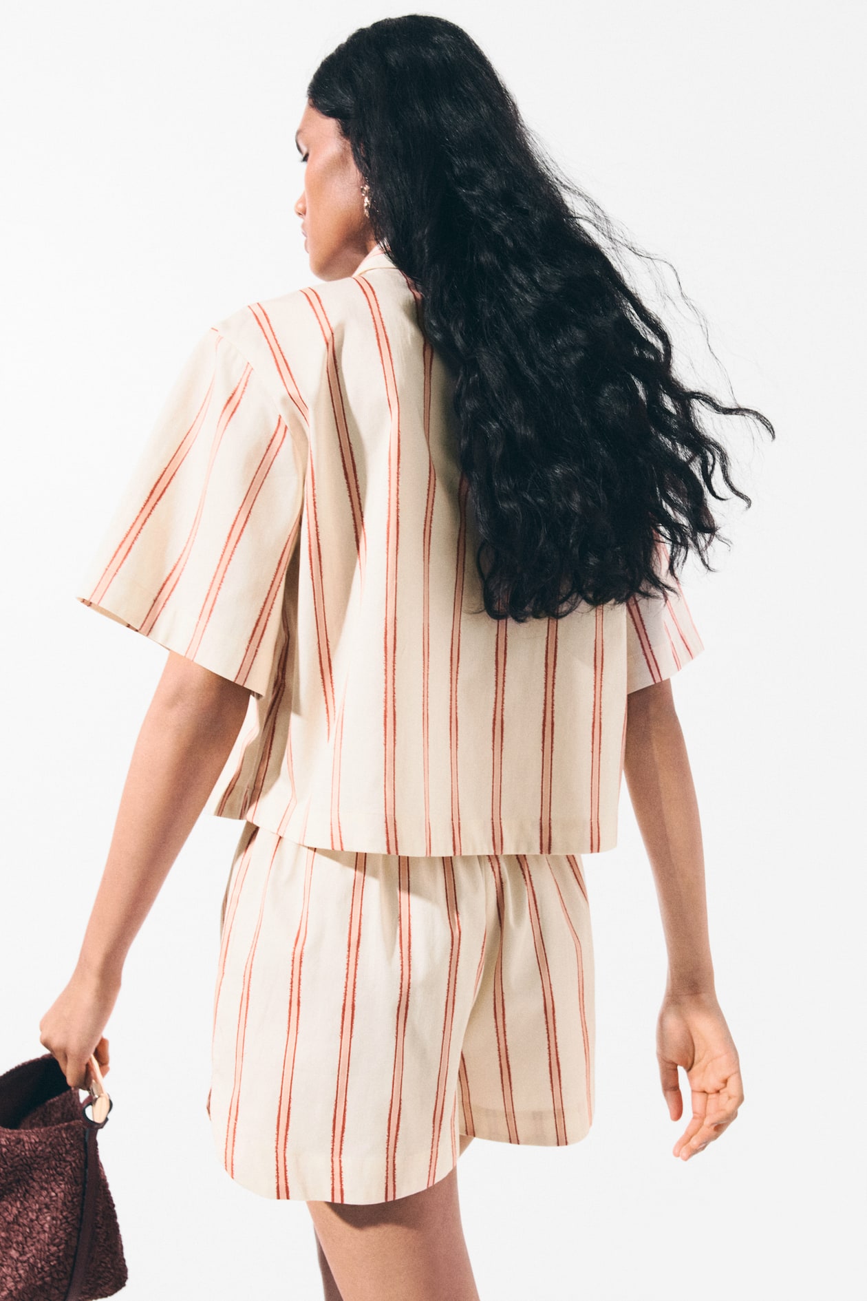 Patterned Poplin Shorts - image 5