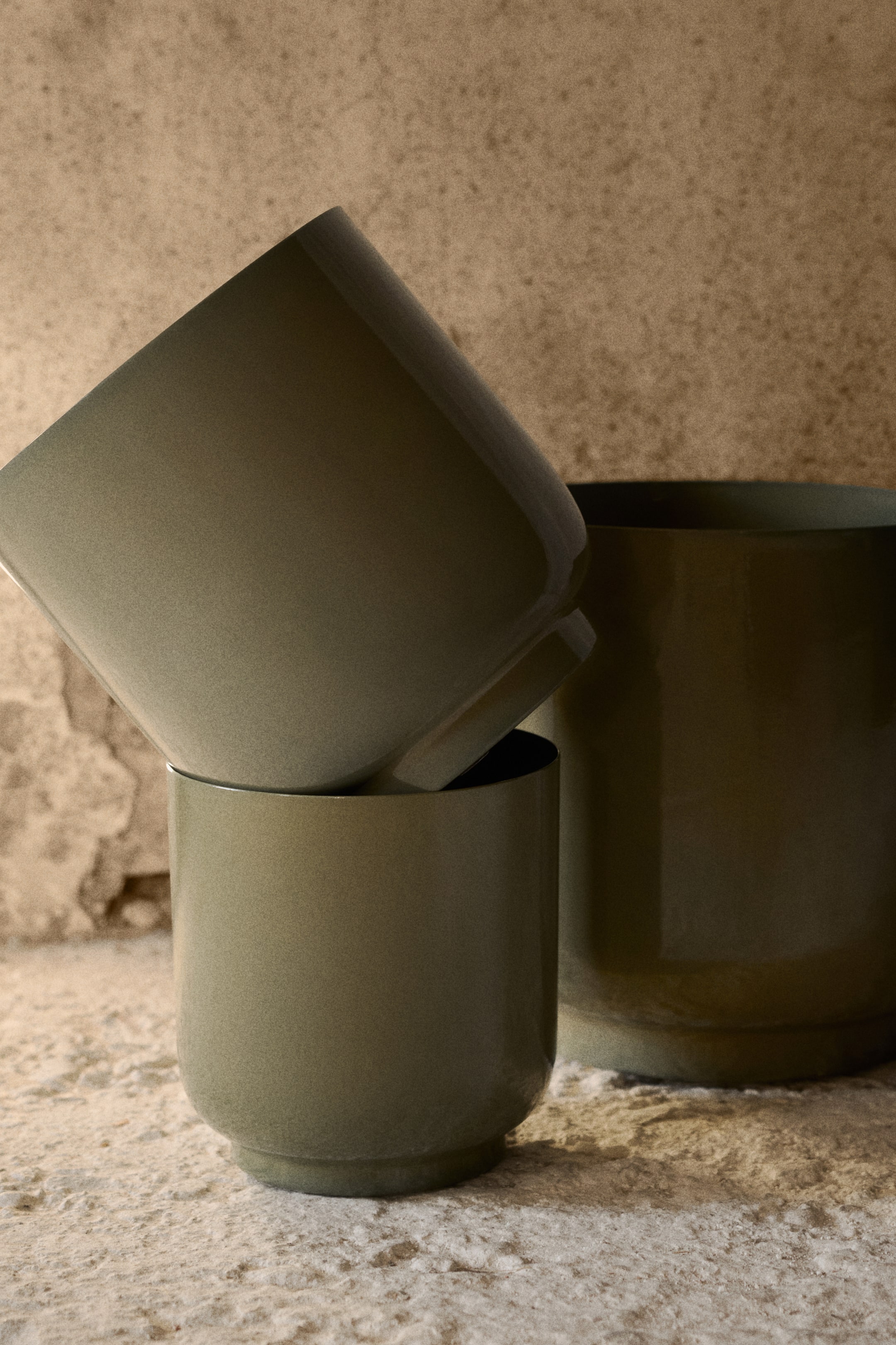 拡大画像を表示: メタルプランター L - カーキグリーン - Home All | H&M JP 1