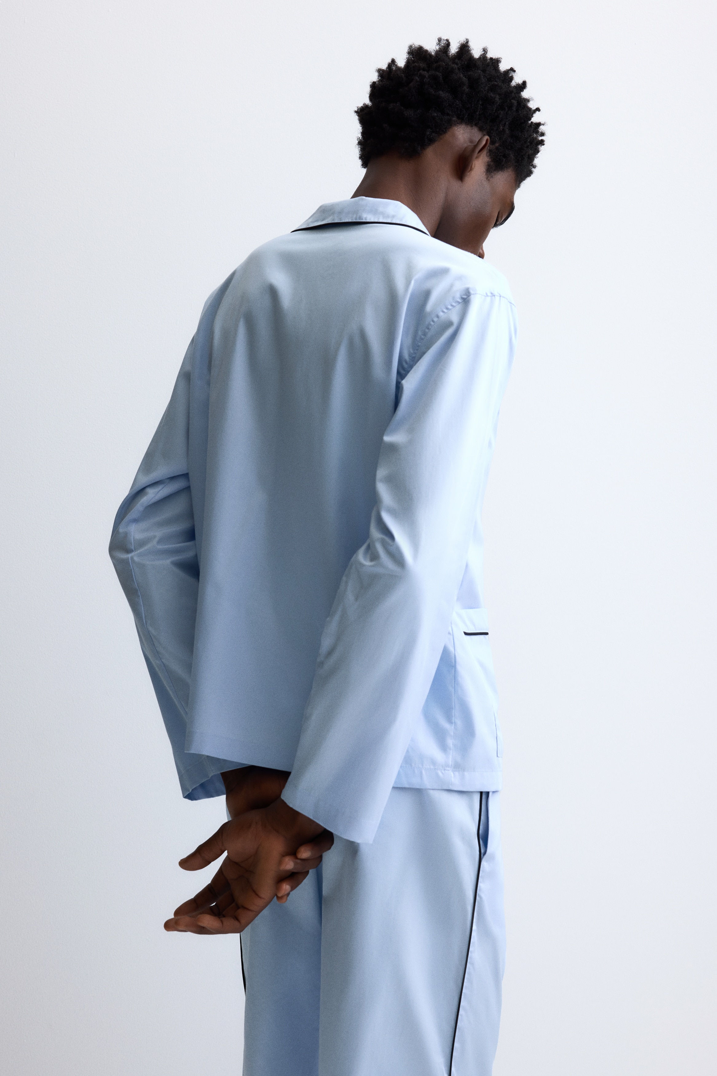 Cotton pyjama shirt and bottoms