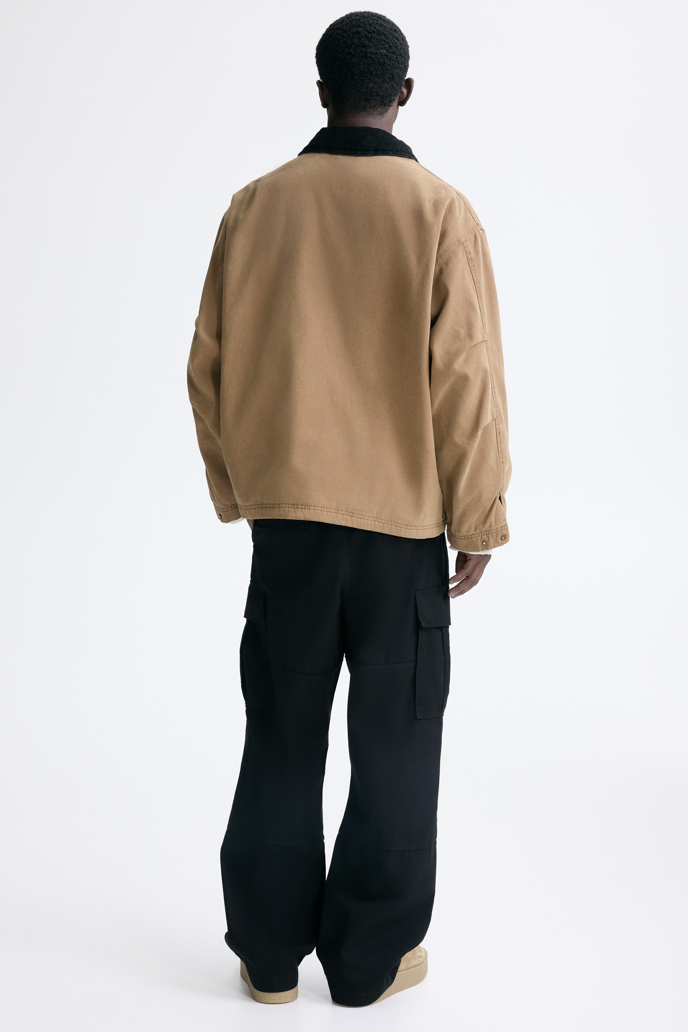 Relaxed Fit Cotton cargo trousers