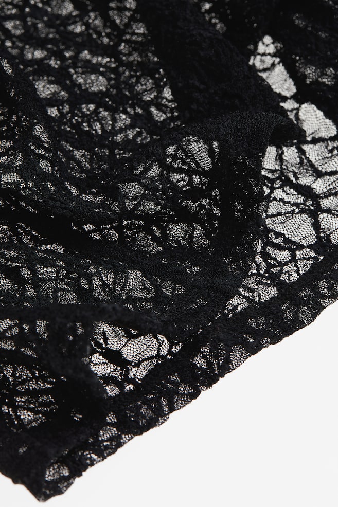 Robe en dentelle - Noir/Crème - 3