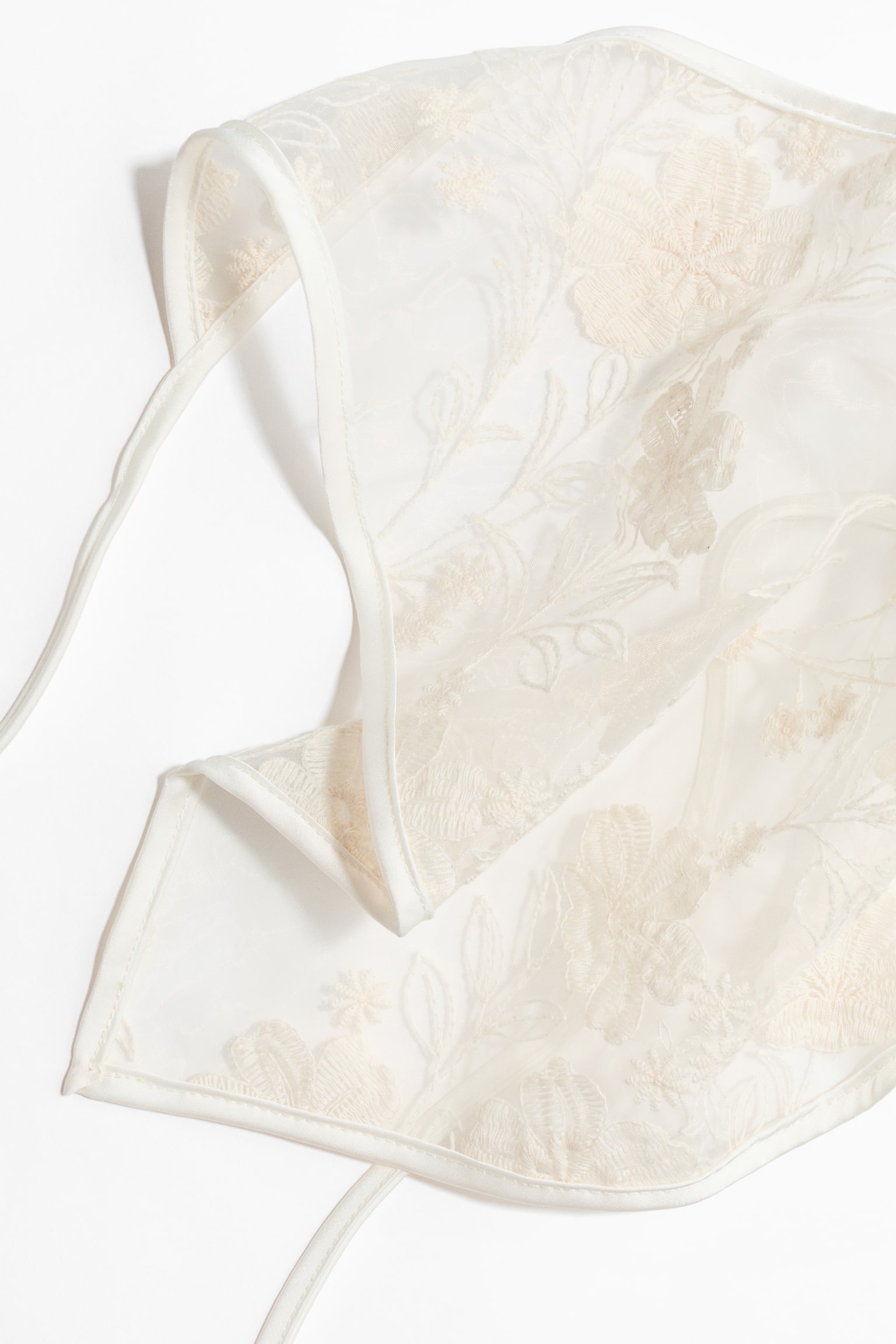 Lace head scarf - White - 3