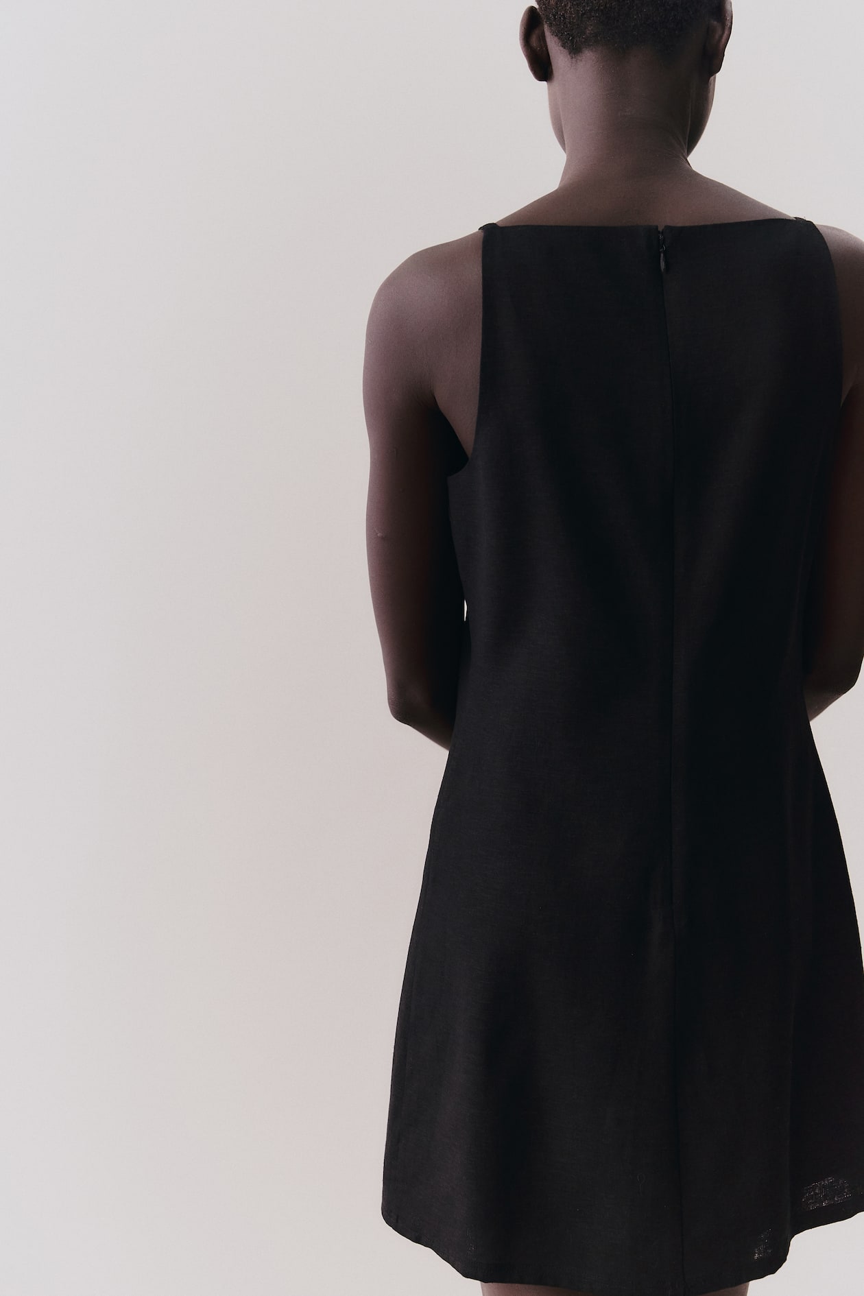 Linen-Blend Strappy Dress - image 4