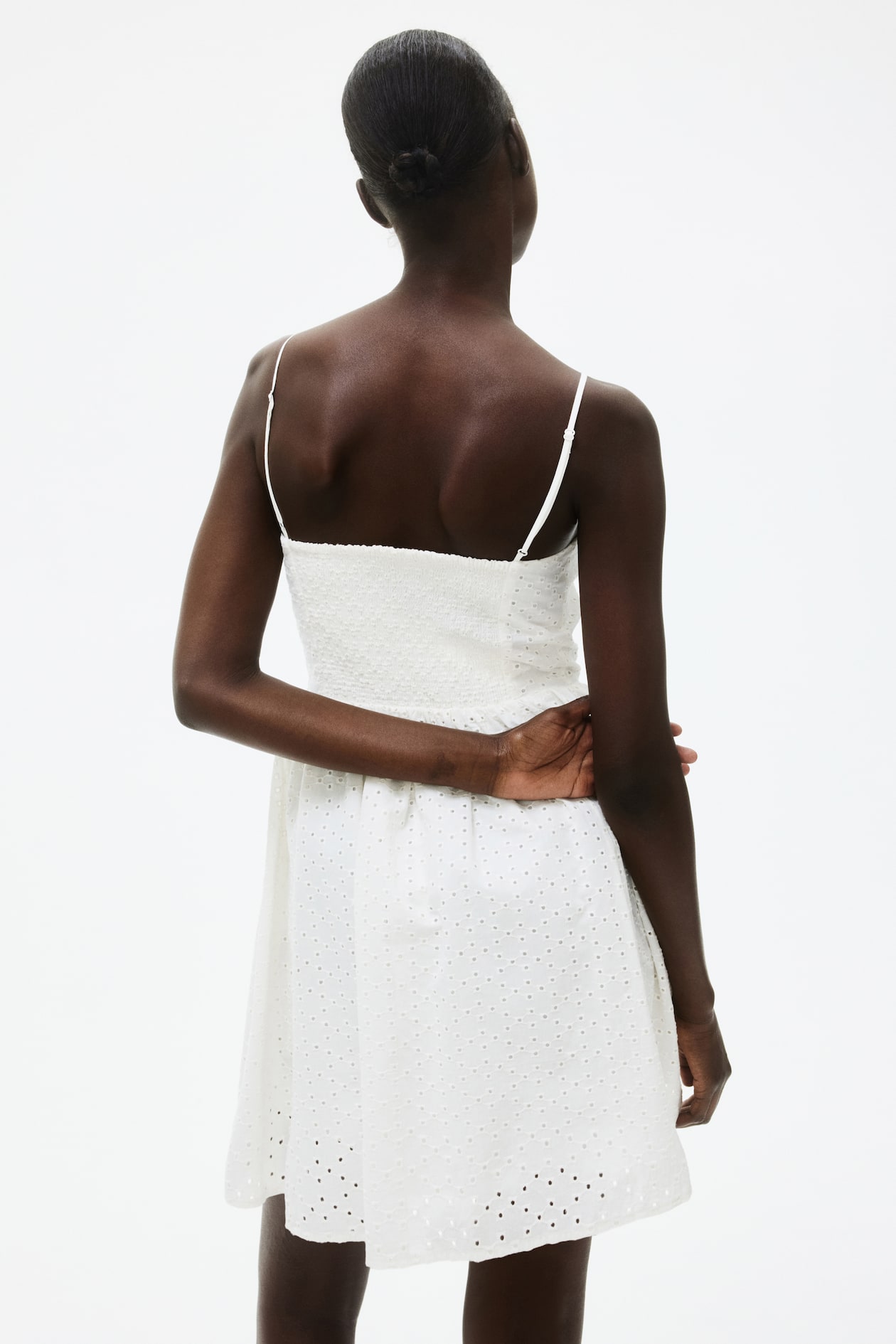 Eyelet-Embroidered Strappy Dress - image 4