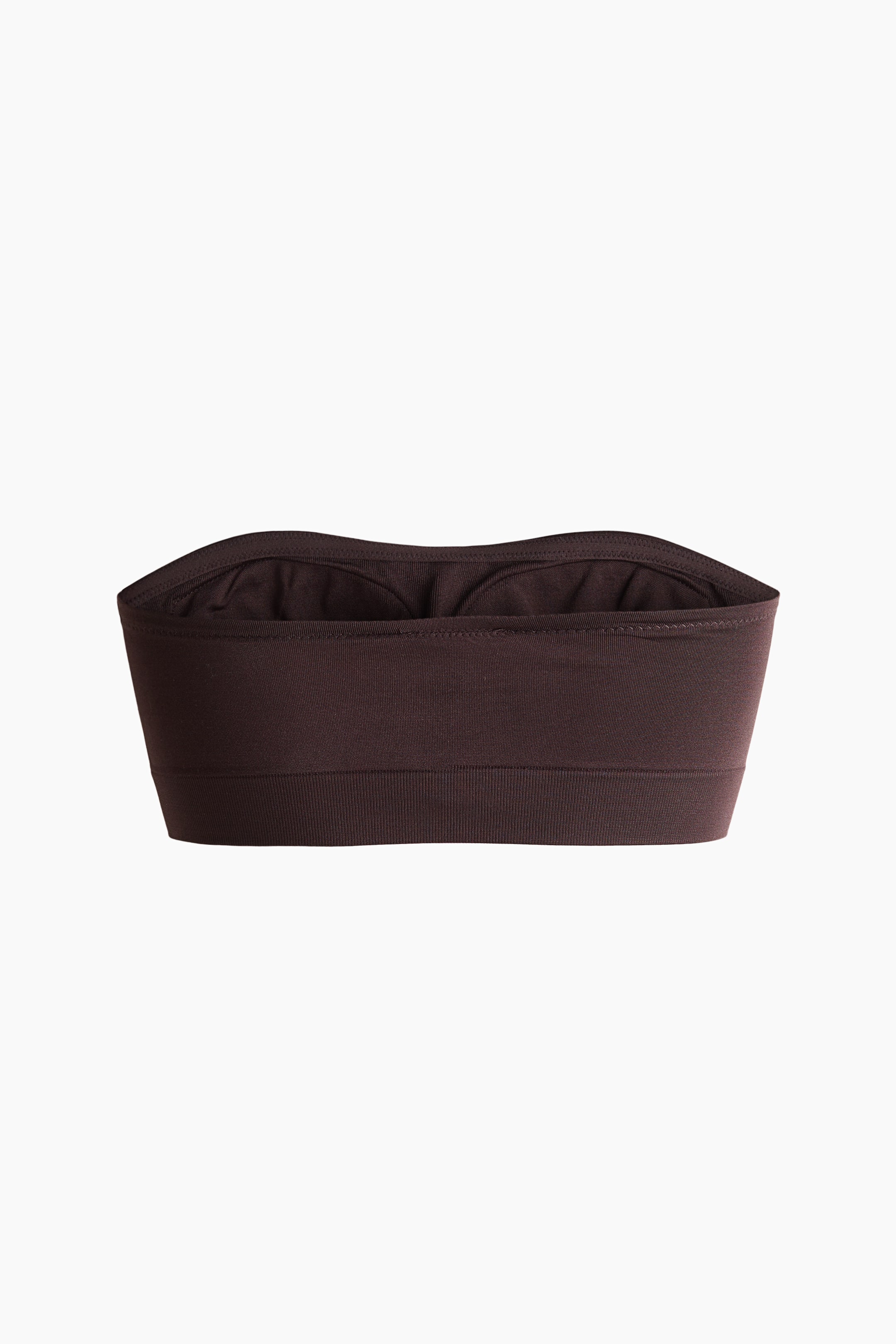 Soutien-gorge bandeau coussiné sans coutures