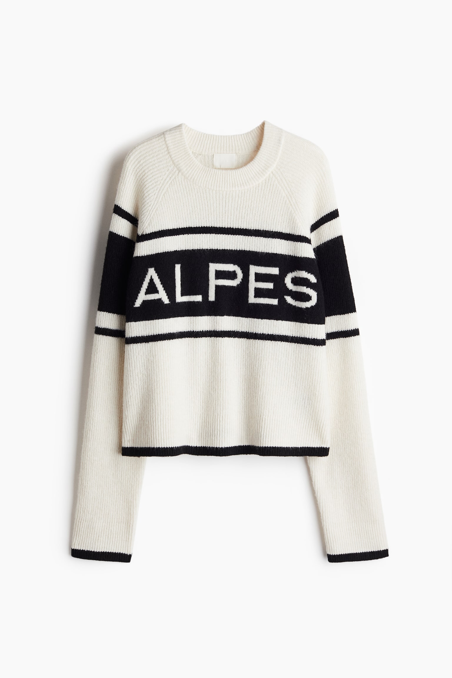 Text-motif jumper - Cream/Black - 2