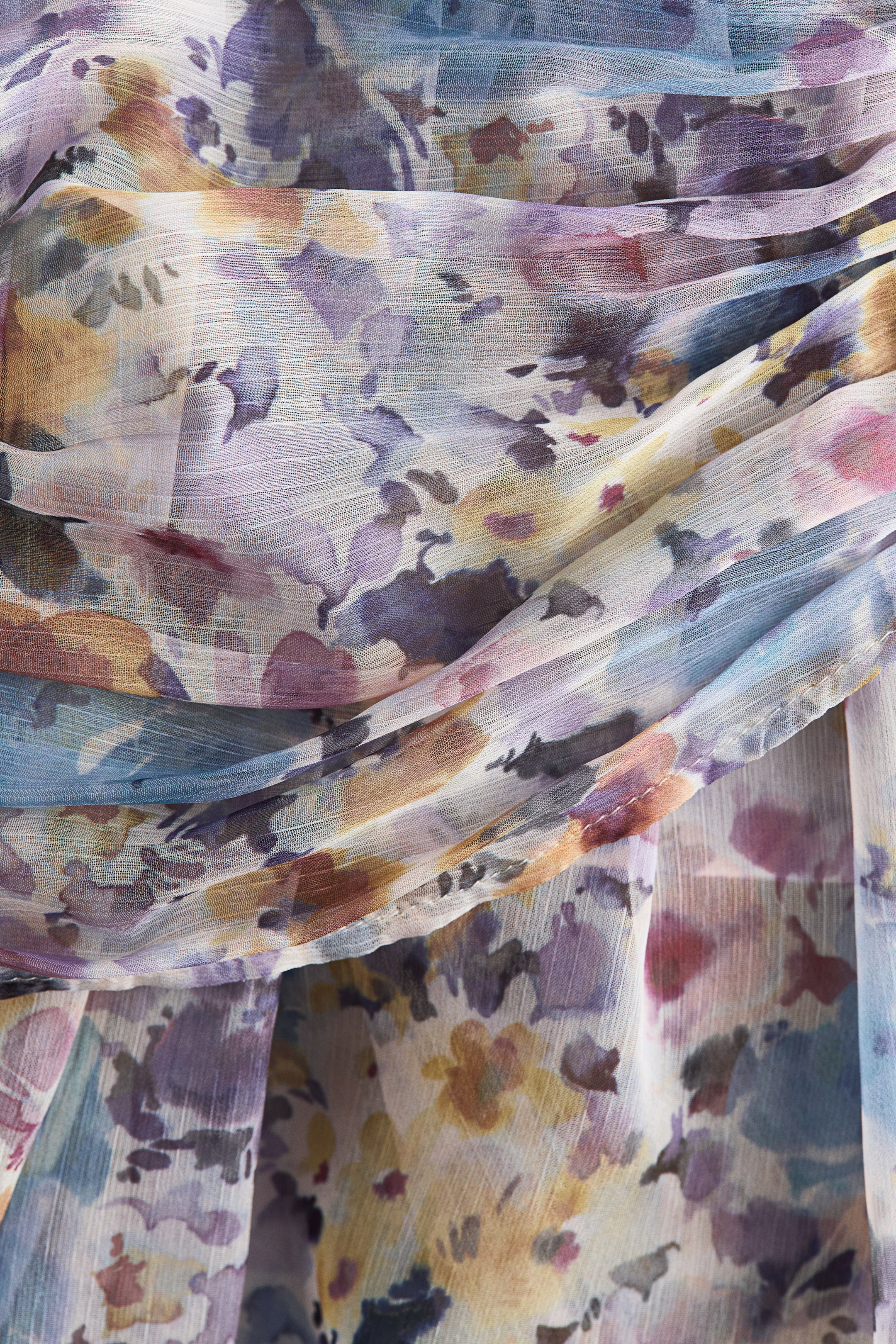Tie-Detail Chiffon Top