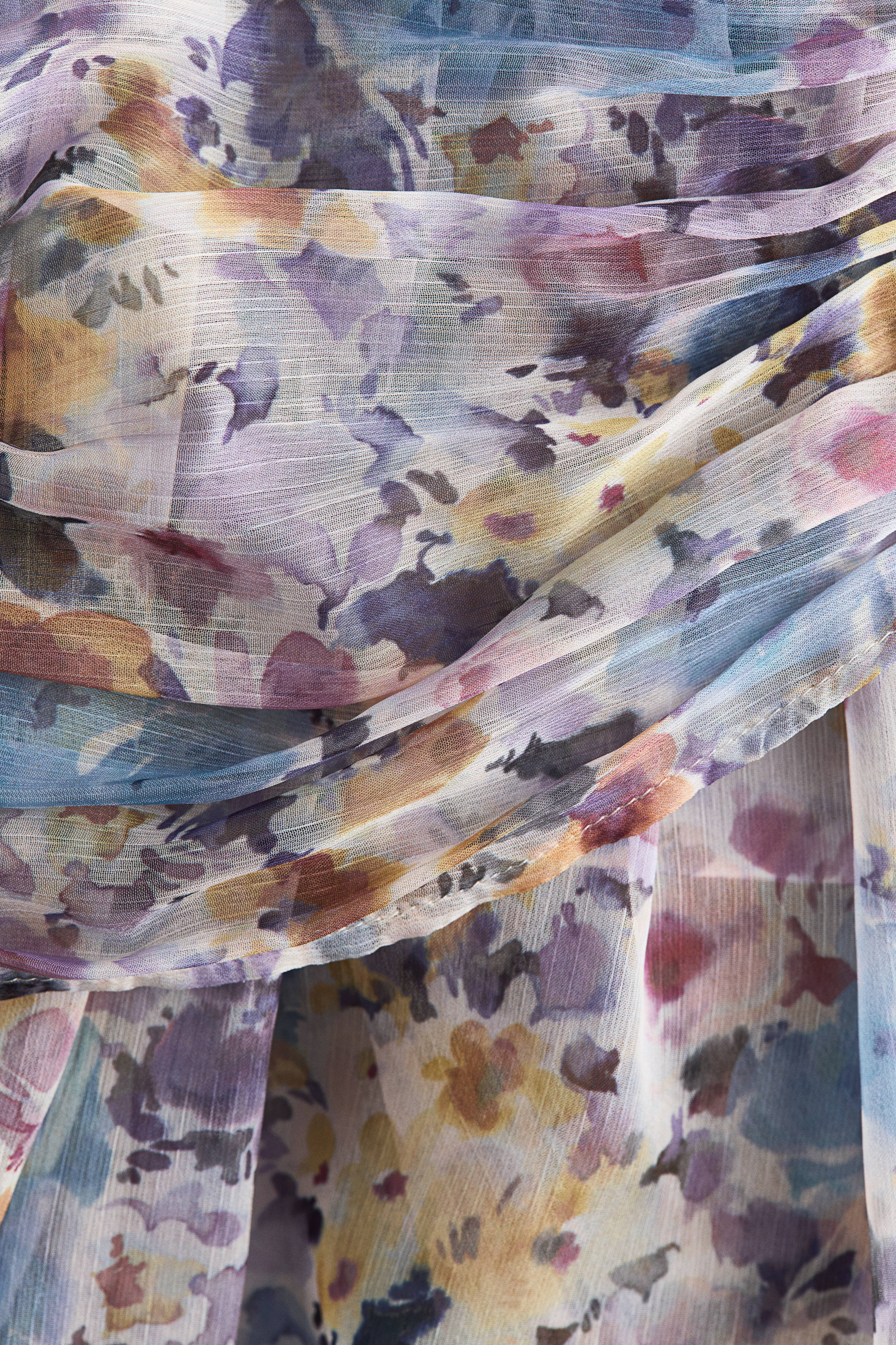 Tie-Detail Chiffon Top