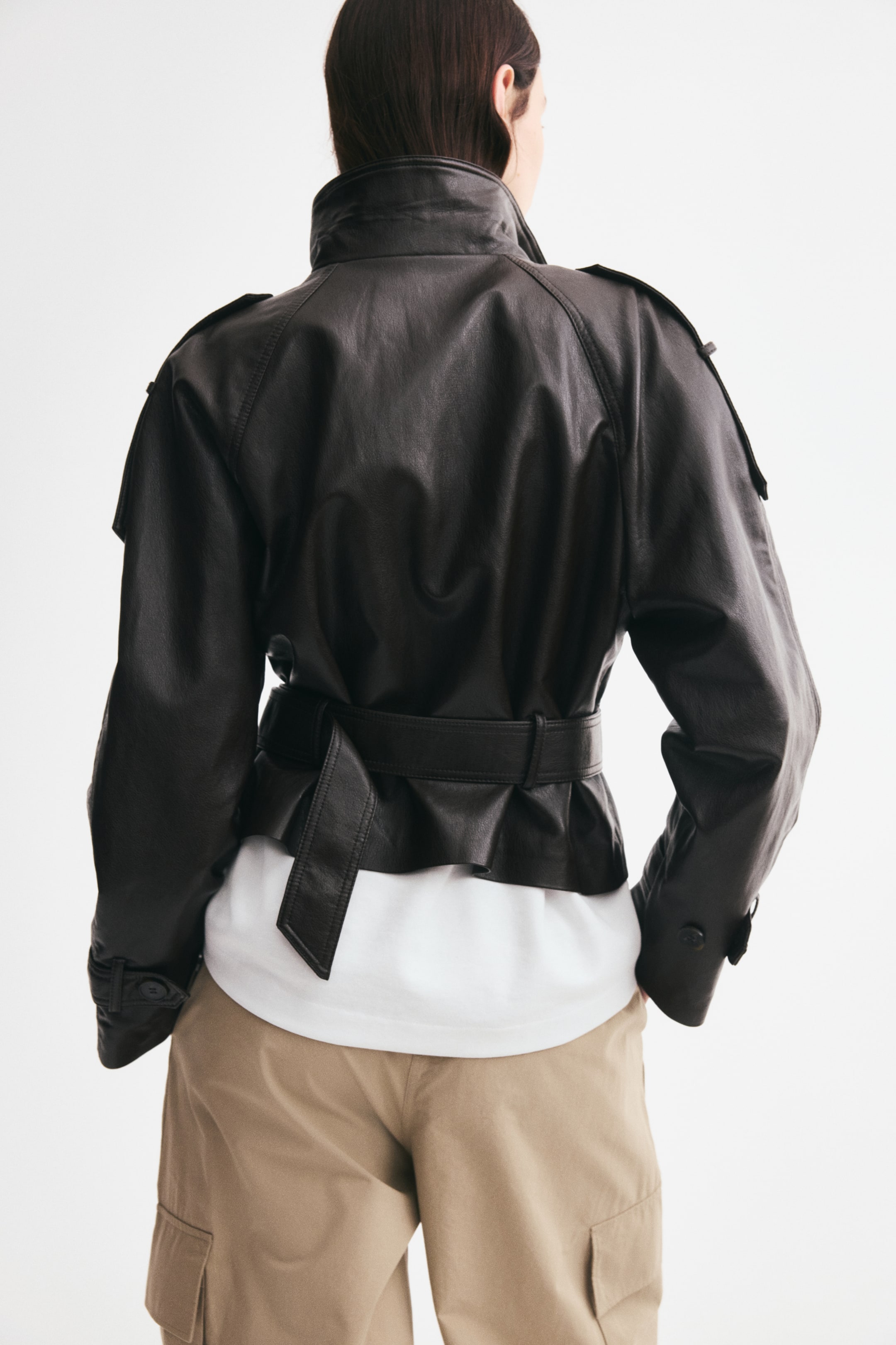 Coated Biker Jacket