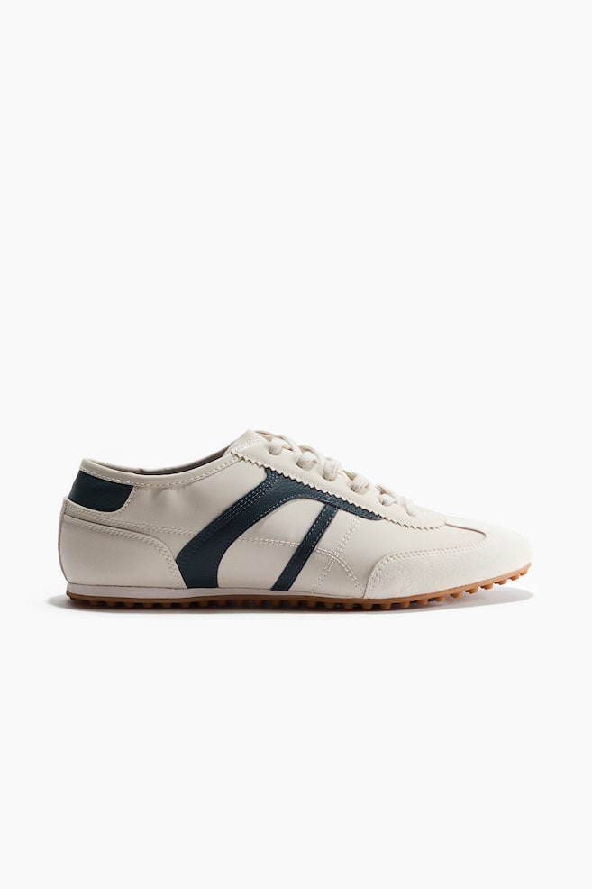 Sneakers - Light beige/navy blue/Black/cream - 1