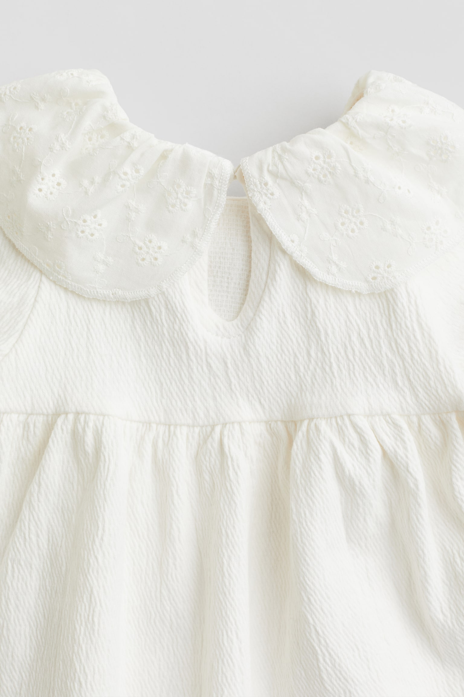 3-piece crinkle-jersey set - Cream - 2