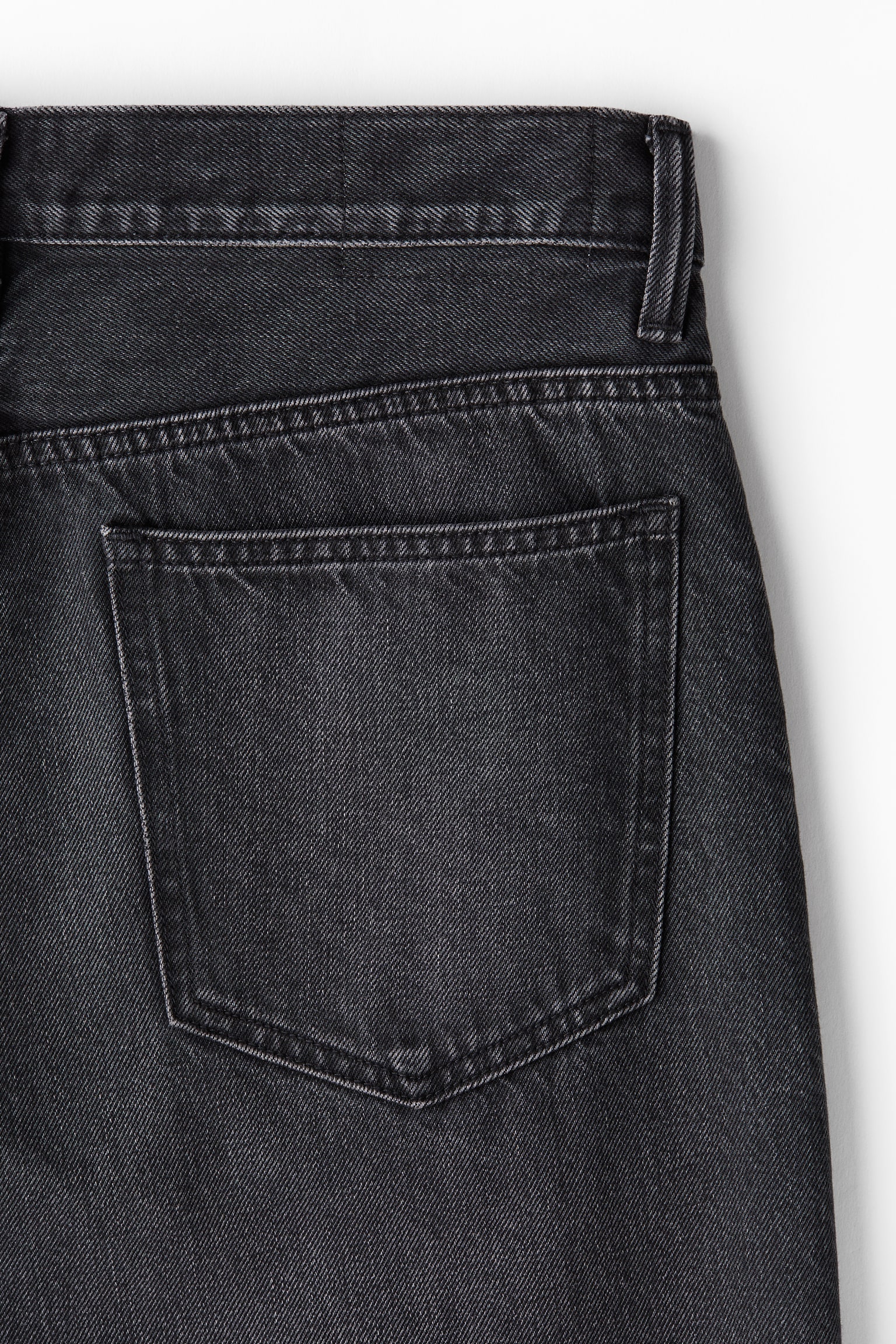 Мужские джинсы H&M Fairfax Baggy, цвет: Чёрный — фото 6