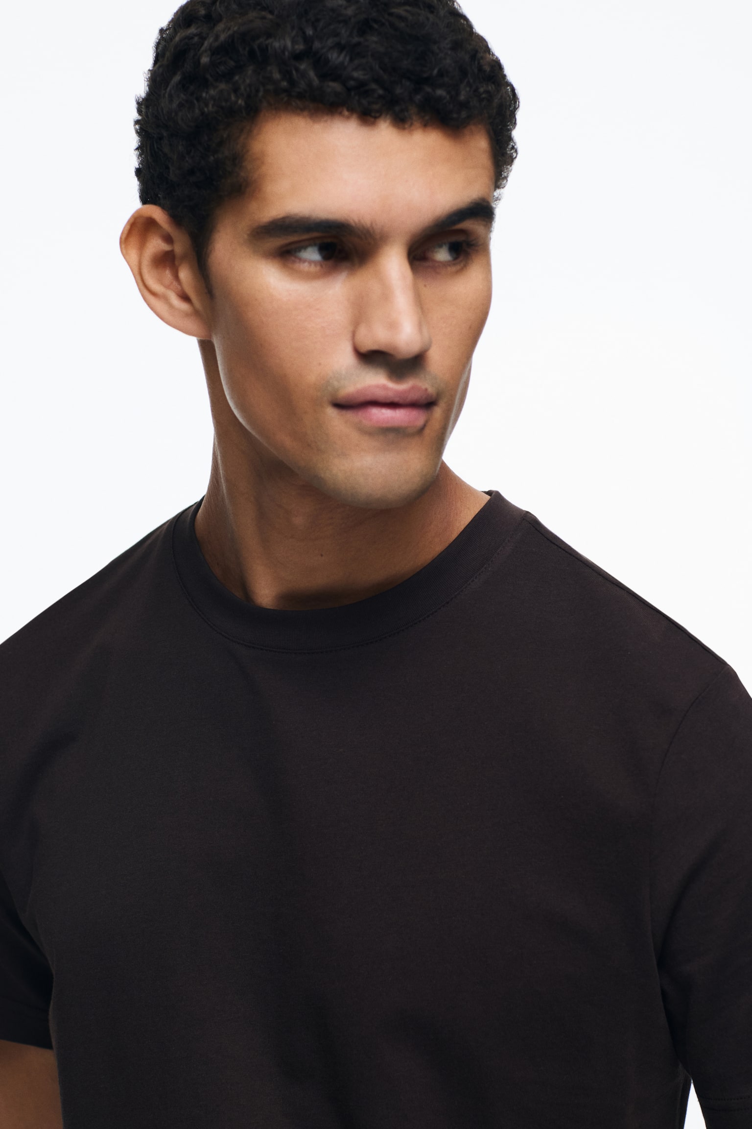 Regular Fit T-shirt - Brown/White/Black/Burgundy/Grey marl/Dark grey/Khaki green/Forest green/Yellow/Dark teal/Navy blue/Pink/Light blue/Pink/Light purple/Pink/Orange/Green/Light green/Plum/Dark orange/Beige/Pink/Light beige - 5