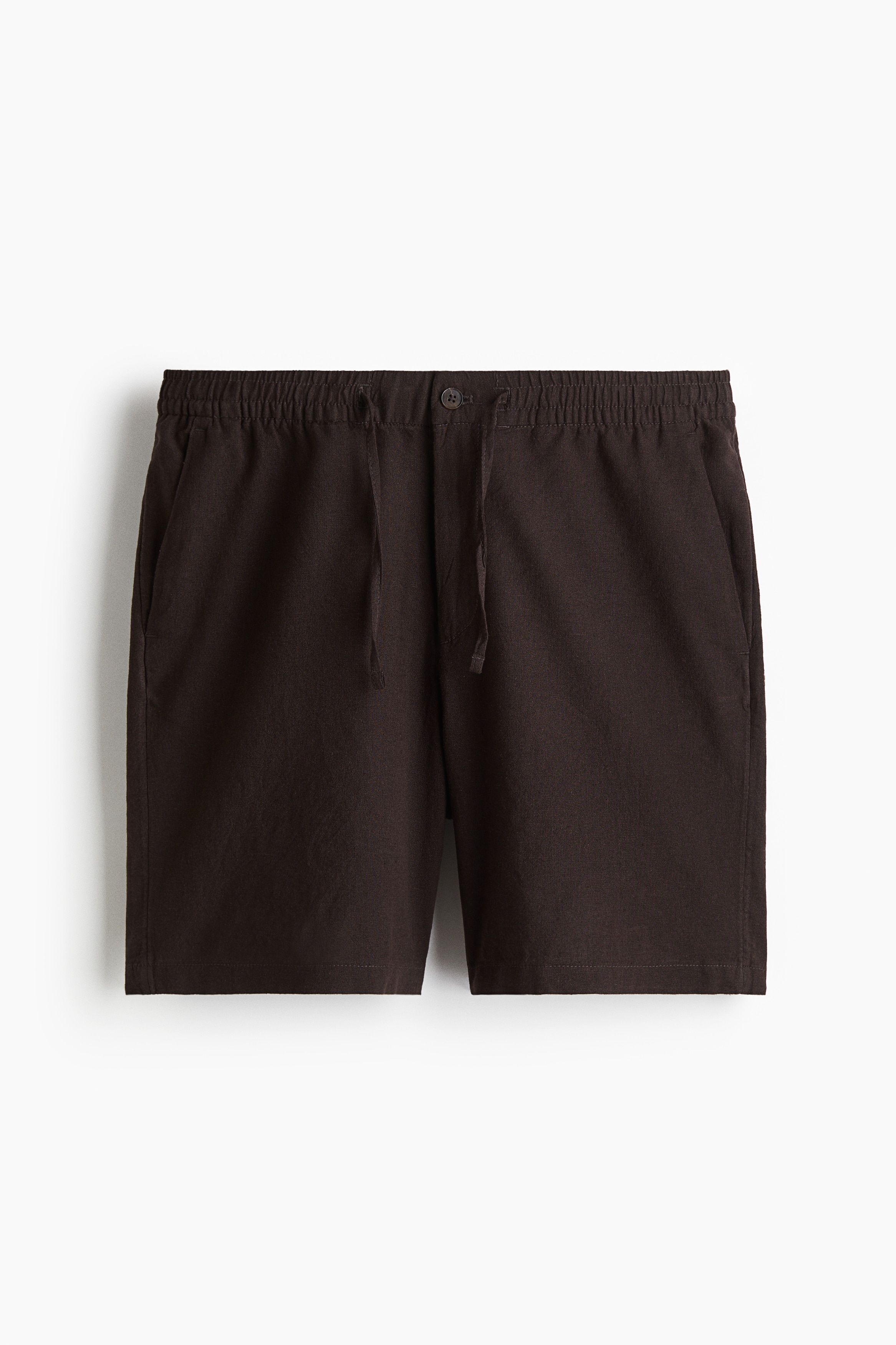 Regular Fit Linen-blend shorts - Brown/Beige/Black/White