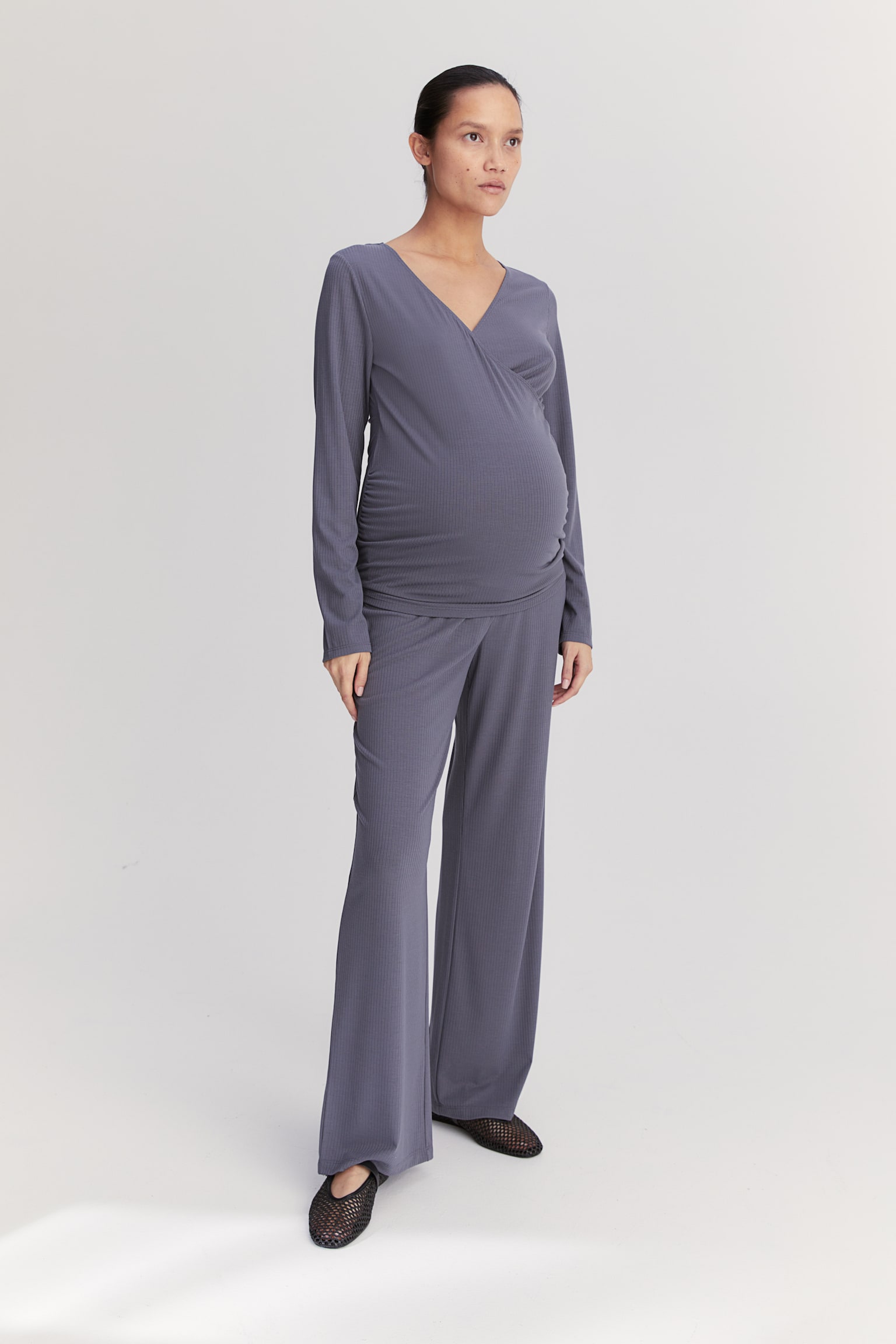 MAMA Before & After 2-piece nursing set - Dark grey - 5