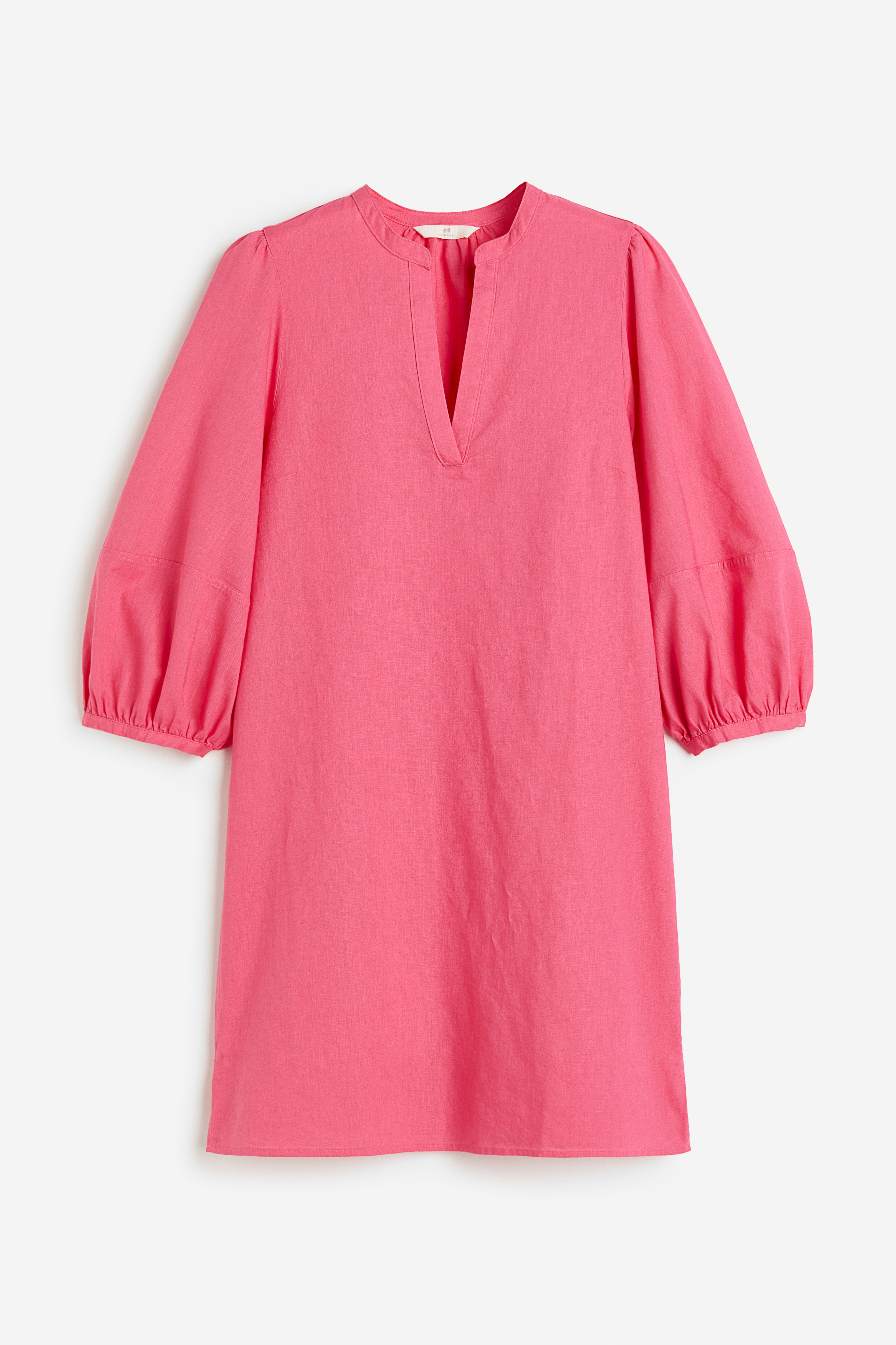 Pink fashion tunic dress