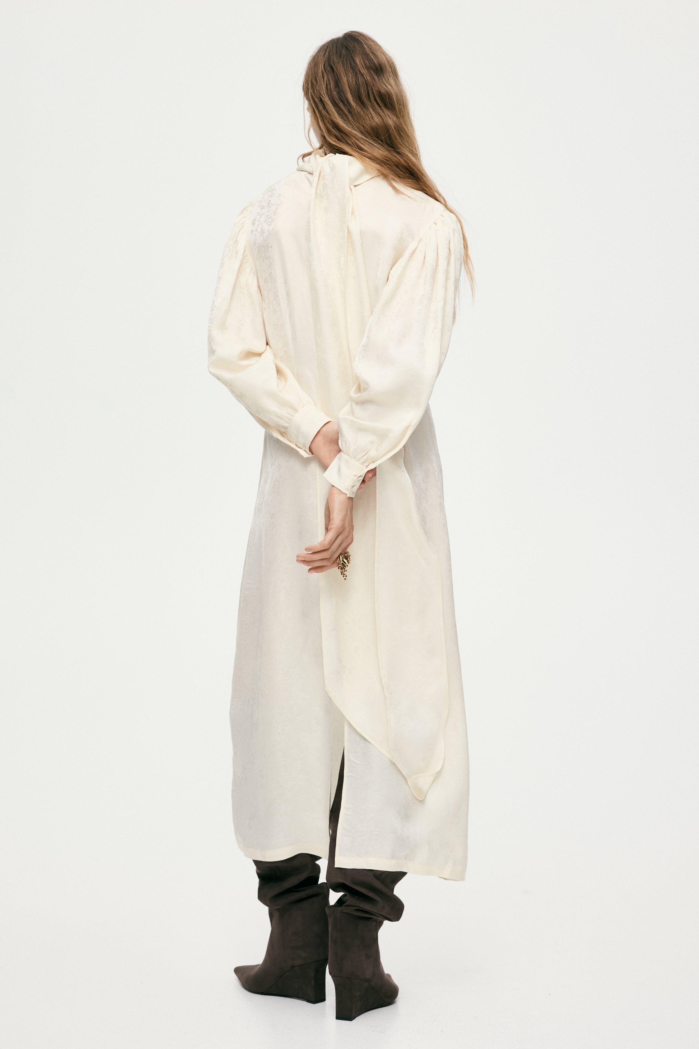 Tie-detail dress