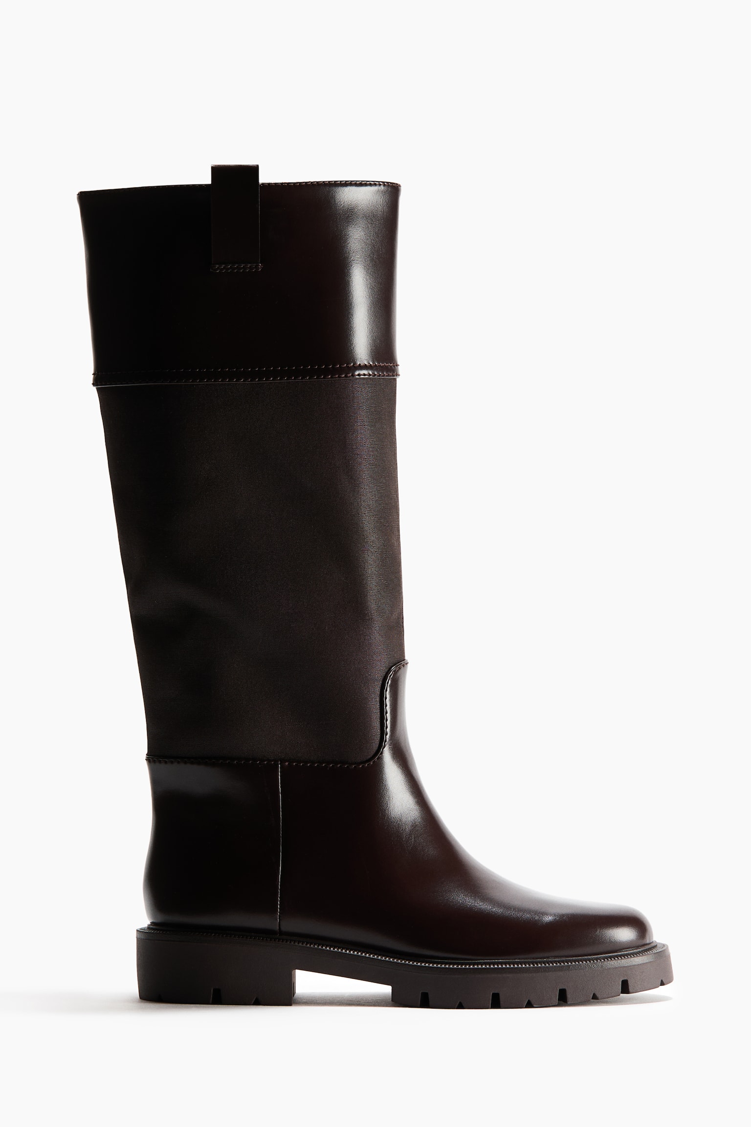 Knee-high boots - Dark brown