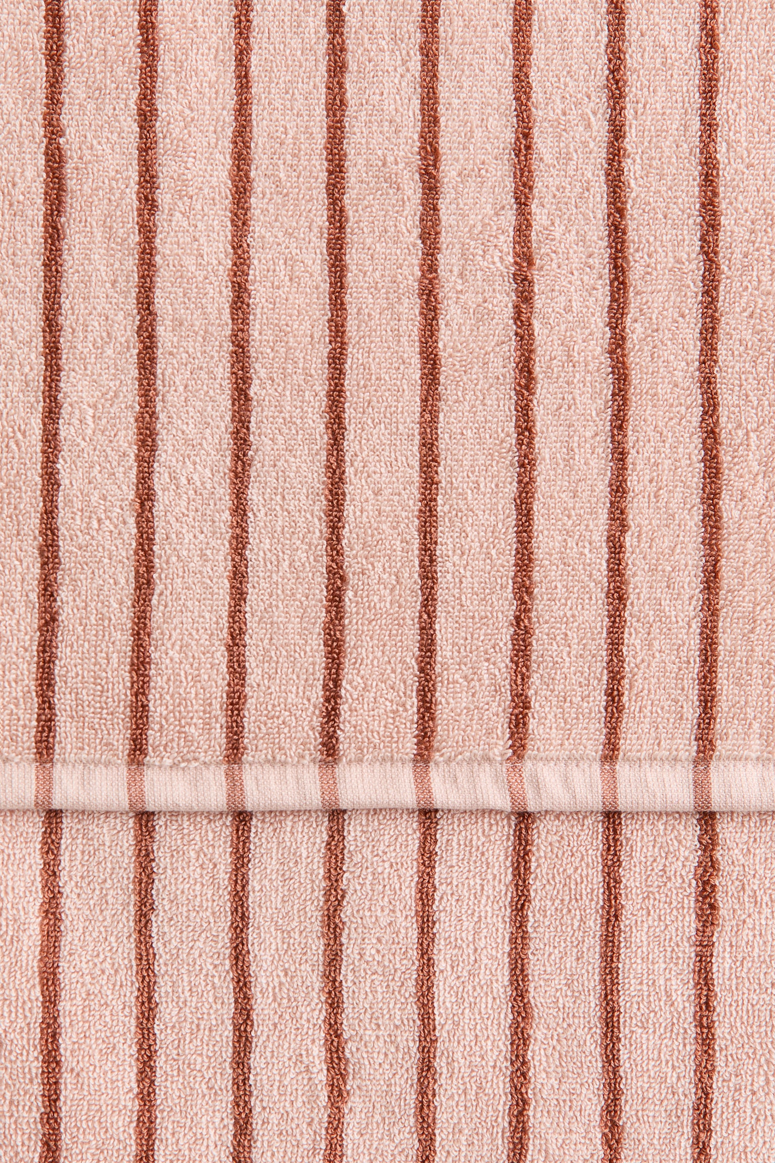 Striped bath towel - Light pink/Terracotta striped/Brown/Black striped/Light blue/Striped/Sage green/Black striped/Light beige/White/White/Black striped/Yellow/White striped - 4