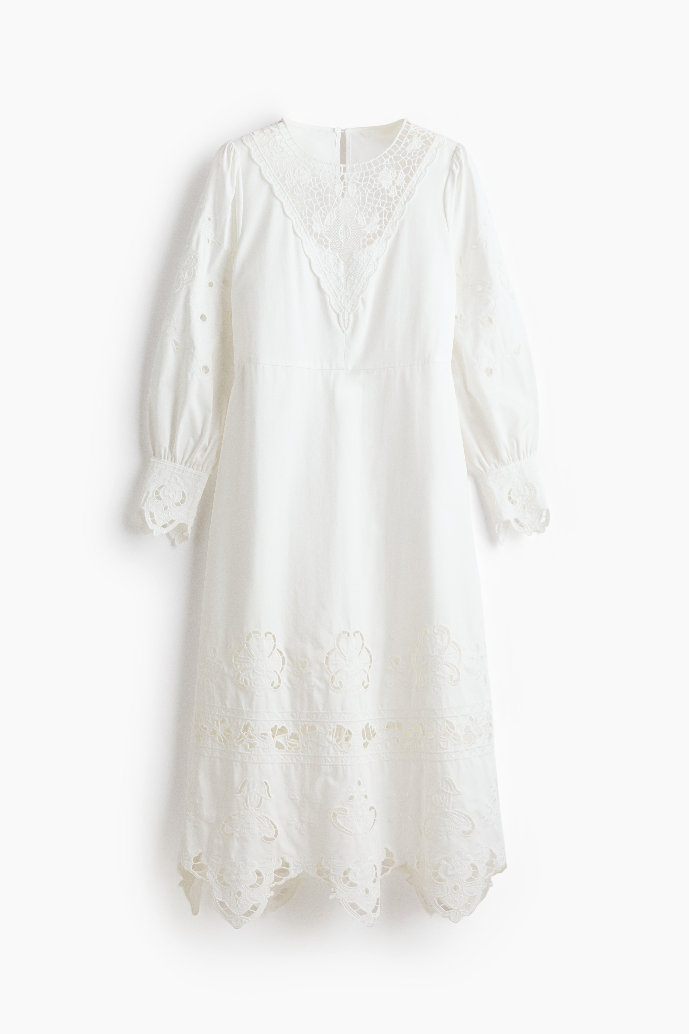 イギリス刺繍ワンピース - ホワイト