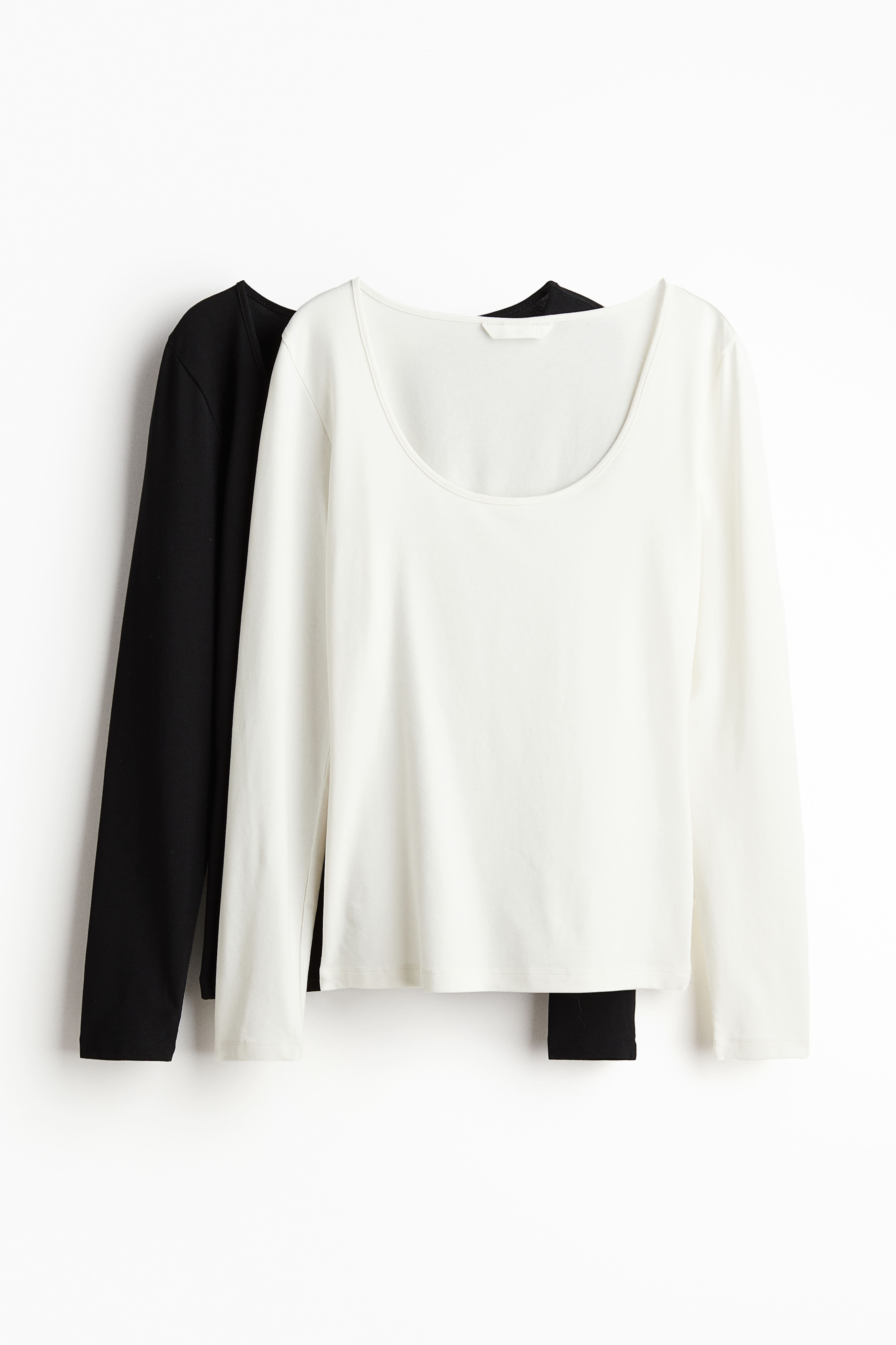 H&m long jersey top best sale