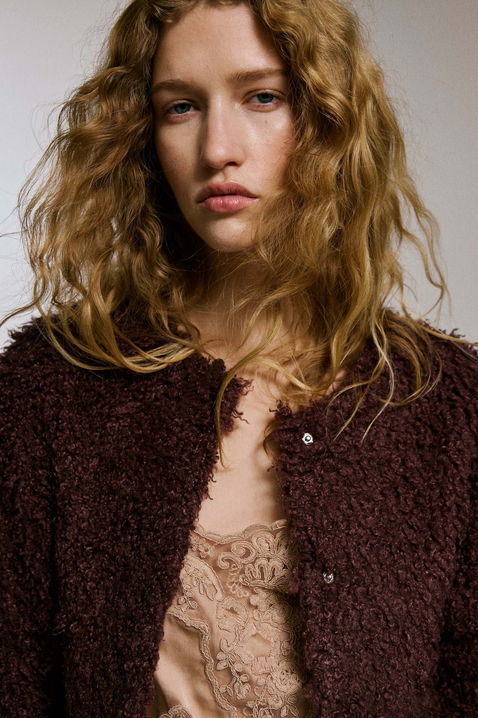 Jacket - Dark brown/Light beige - 5