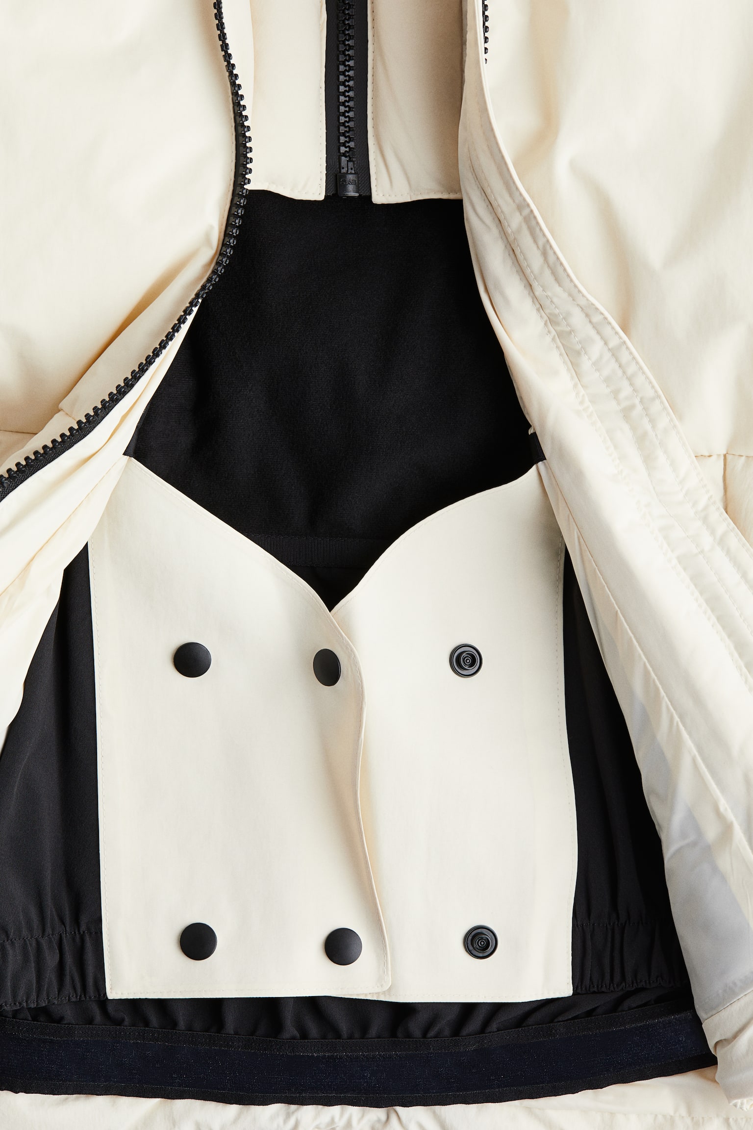 Padded ski jacket with ThermoMove™ - Beige/Black/Aubergine purple - 9