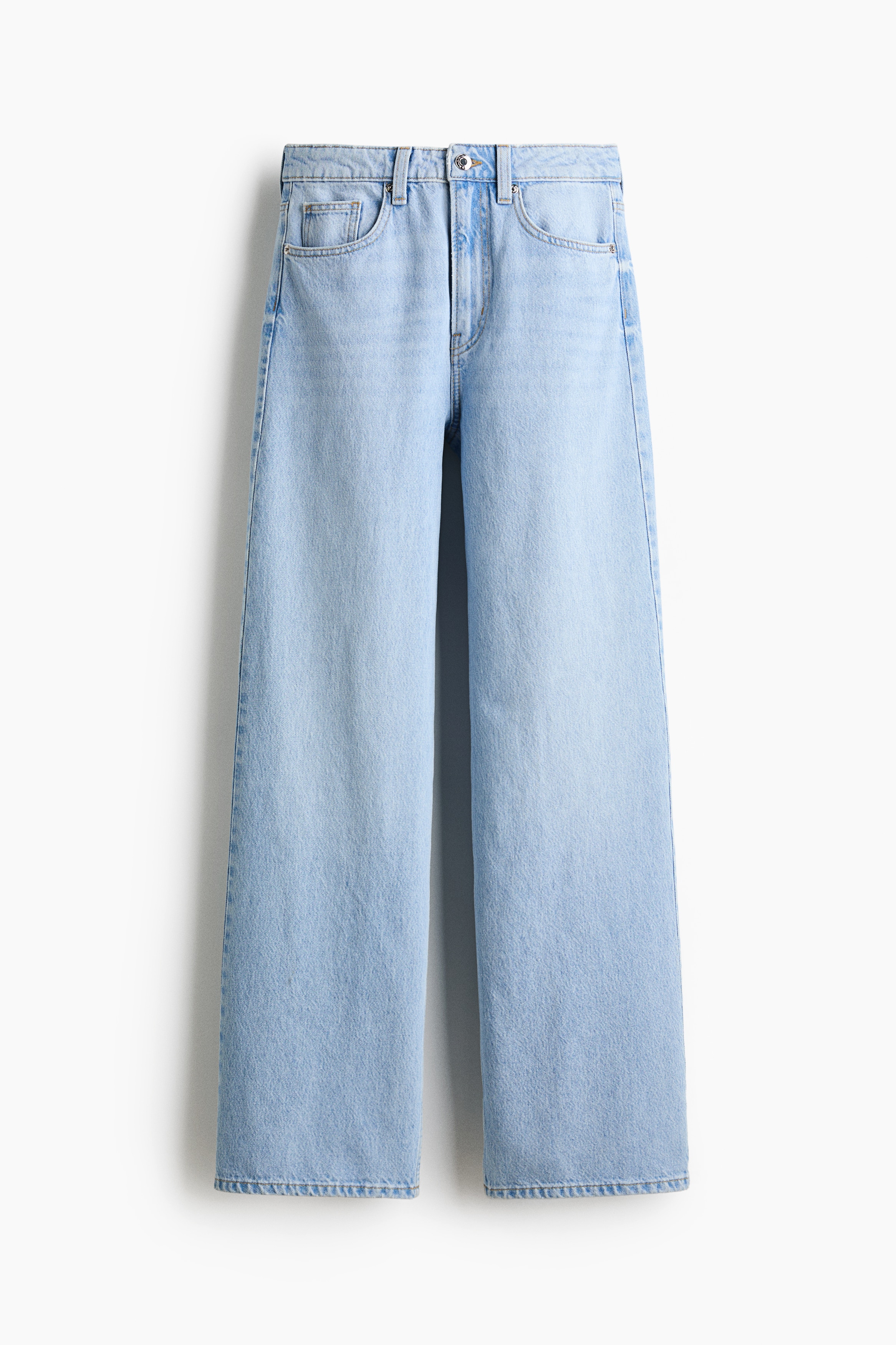 Wide High Waist Jeans - Helles Denimblau/Helles Denimblau/Weiß/Schwarz/Denimblau/Denimgrau/Dunkles Denimblau/Denimblau/Marineblaues Denim/Ausgewaschenes Schwarz/Dunkles Denimblau/Dunkles Denimblau/Denimblau/Helles Denimblau/Dunkelgrau/Denimblau/Grau