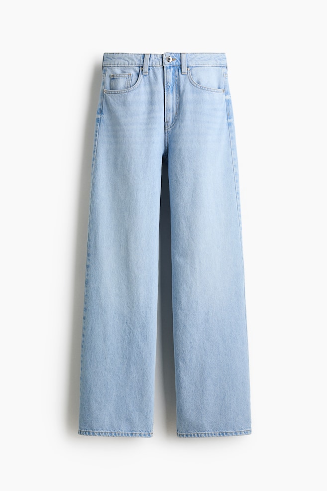 Wide High Waist Jeans - Licht denimblauw/Denimblauw/Denimblauw/Donker denimblauw/Licht denimblauw/Donker denimblauw/Denimgrijs/Marinedenimblauw/Washed zwart/Wit/Donker denimblauw/Zwart - 1