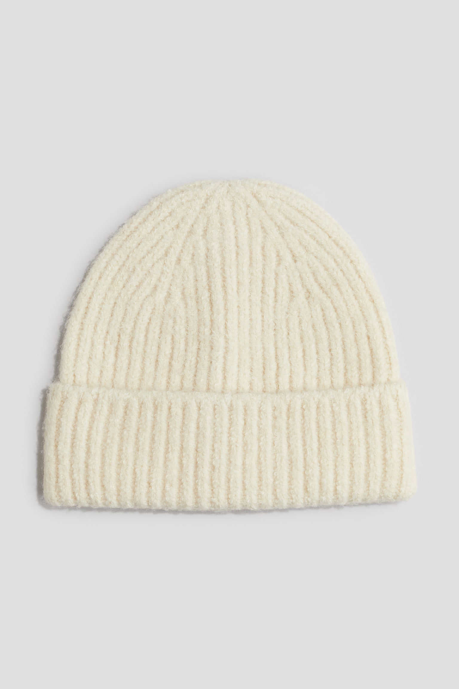 Ribbed beanie - Light yellow/Grey/Khaki/Blue - 1