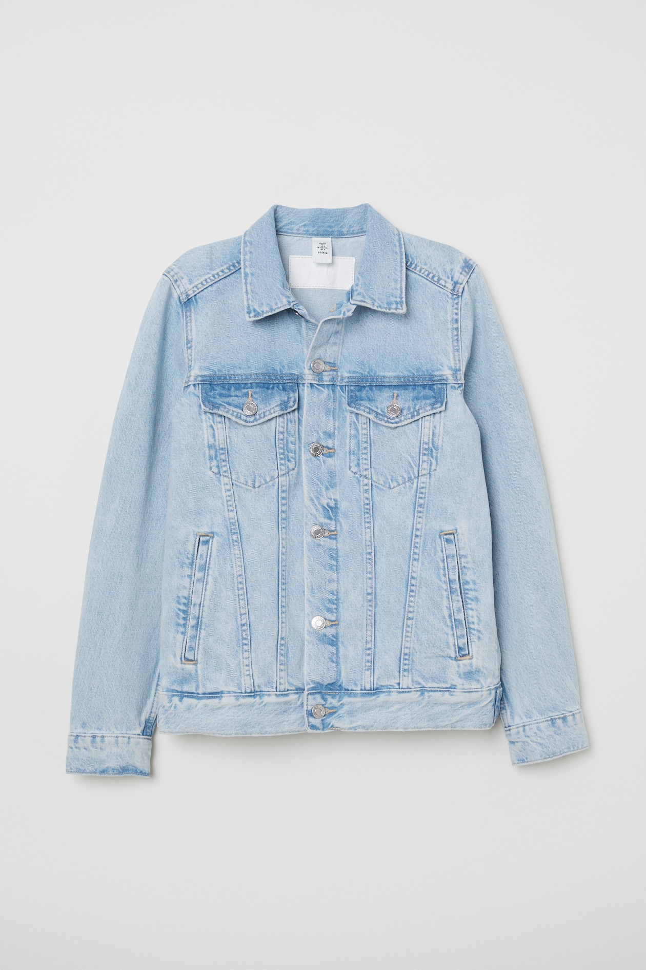 Denim jacket - Light blue washed out - Ladies | H&M GB