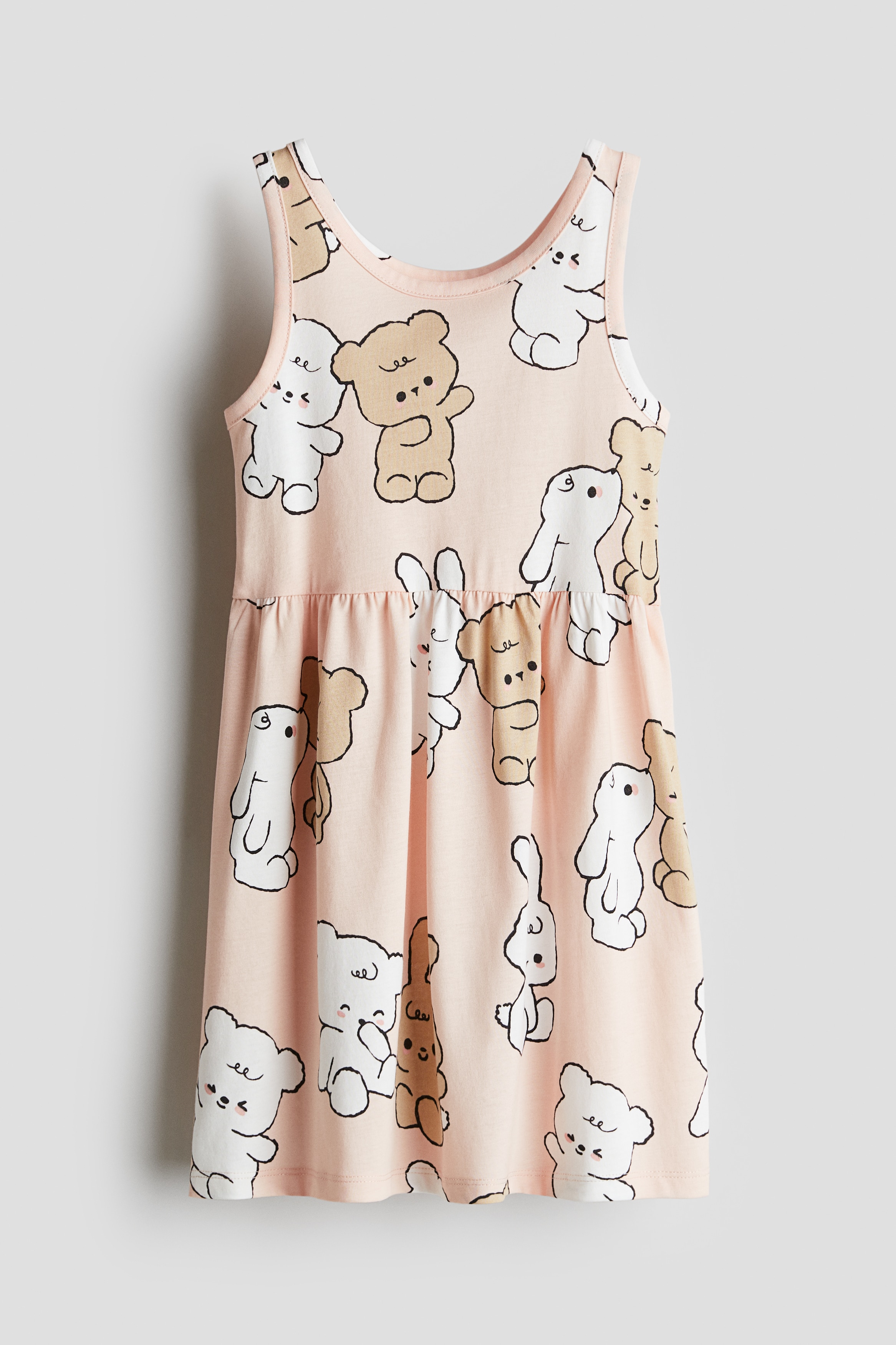 Ladybug Dress - Peach/teddy bears - Kids | H\u0026M US
