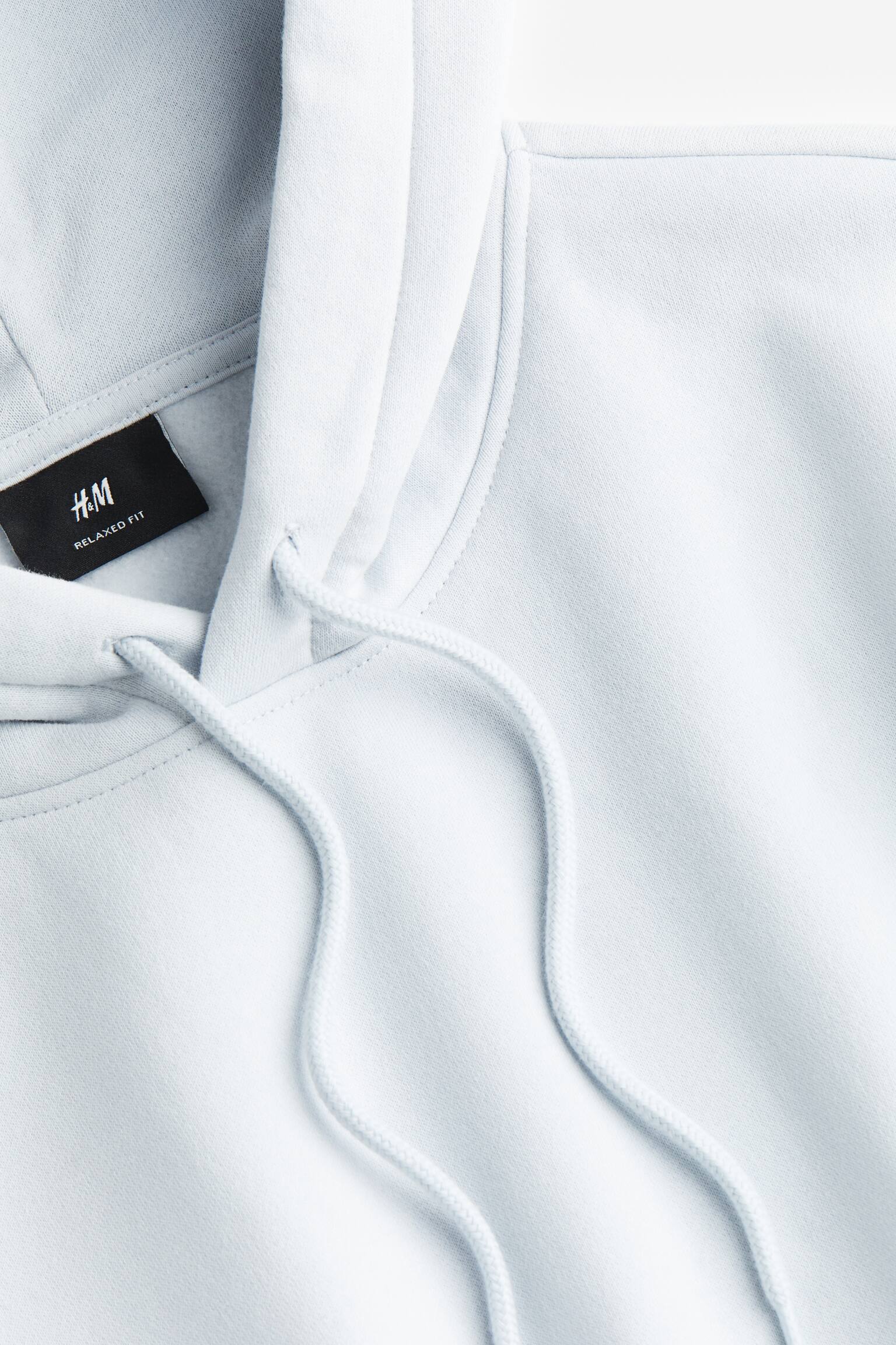 Áo hoodie Loose Fit - Màu xanh da trời nhạt/Màu xám đậm/Màu đen/Màu ngọc lam đậm/Màu xanh dương nhạt/Màu nâu đậm/Màu xanh tím than/Màu xanh lá rừng đậm/Màu hồng - 2