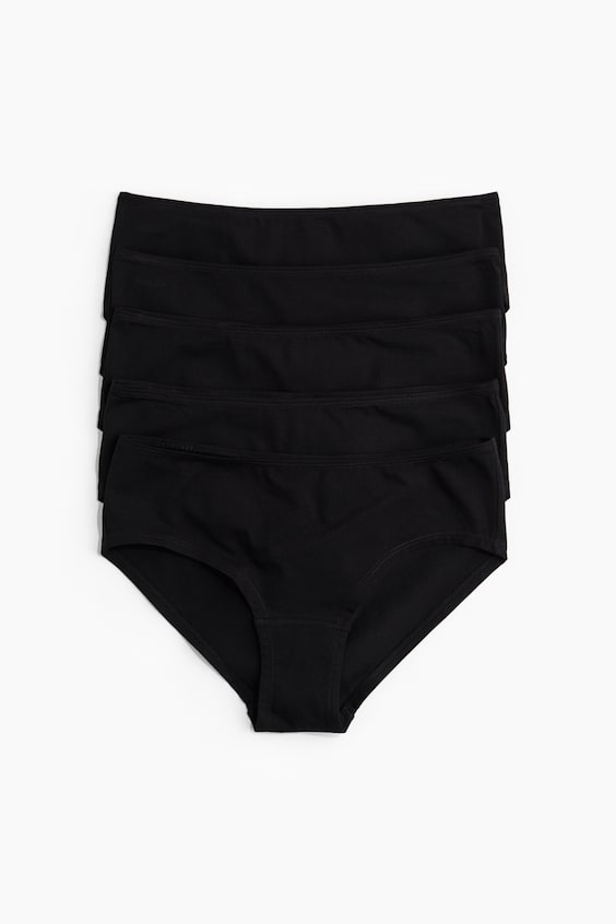 Женские трусы-хипстеры H&M хлопковые, набор 5 шт