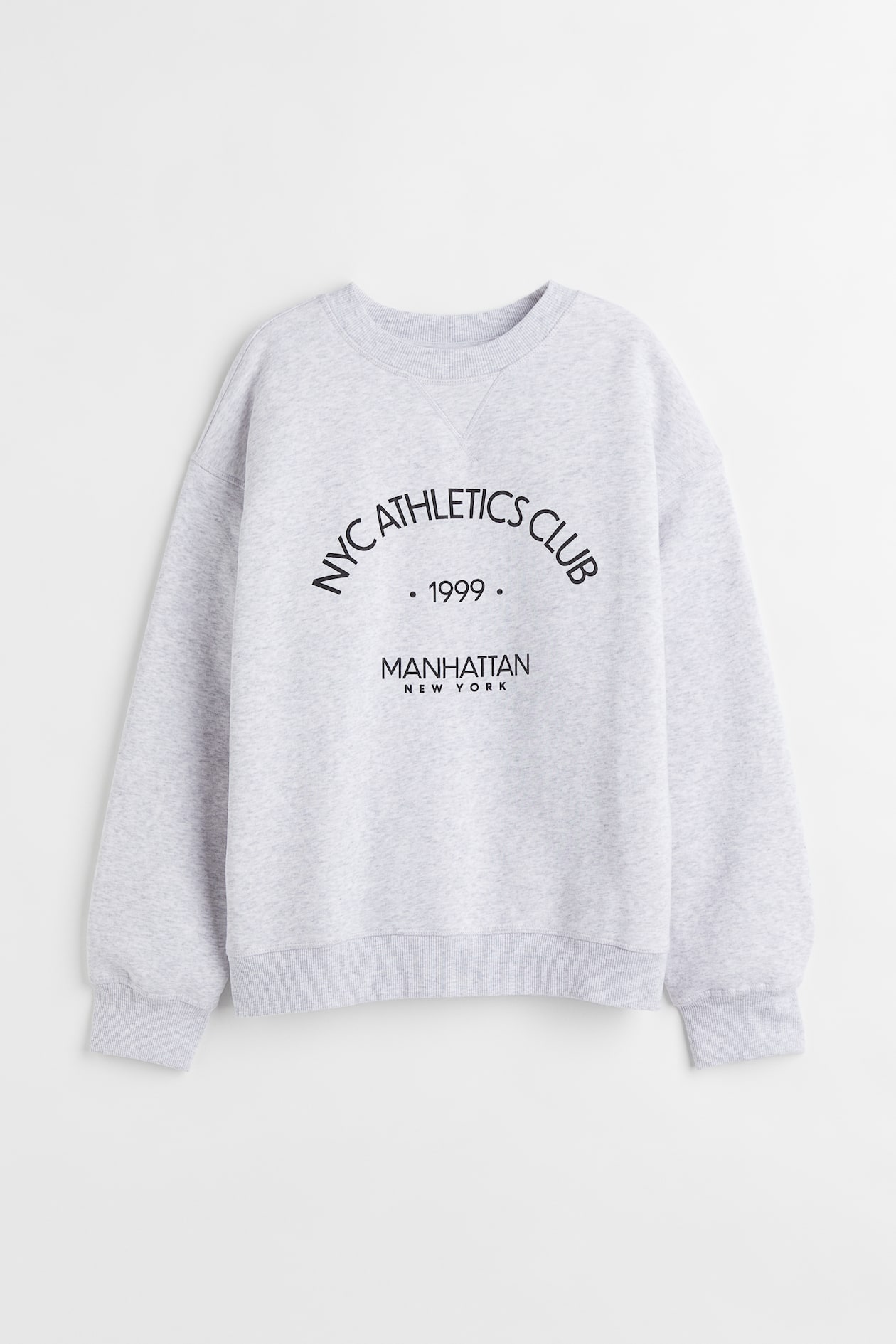 Sweatshirt - Light grey marl/New York - Ladies | H&M GB