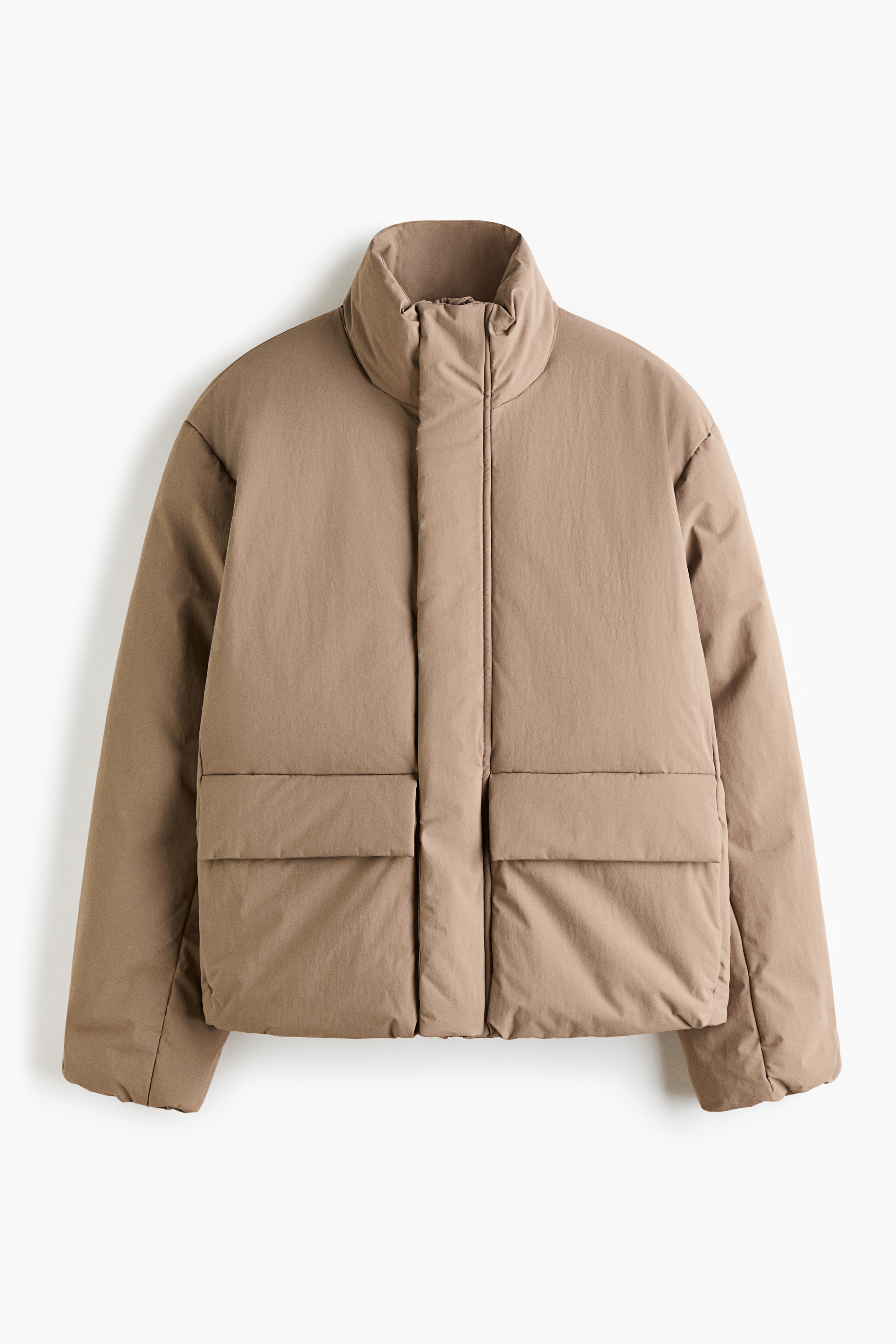 Sports puffer jacket with ThermoMove™ - Beige/Black