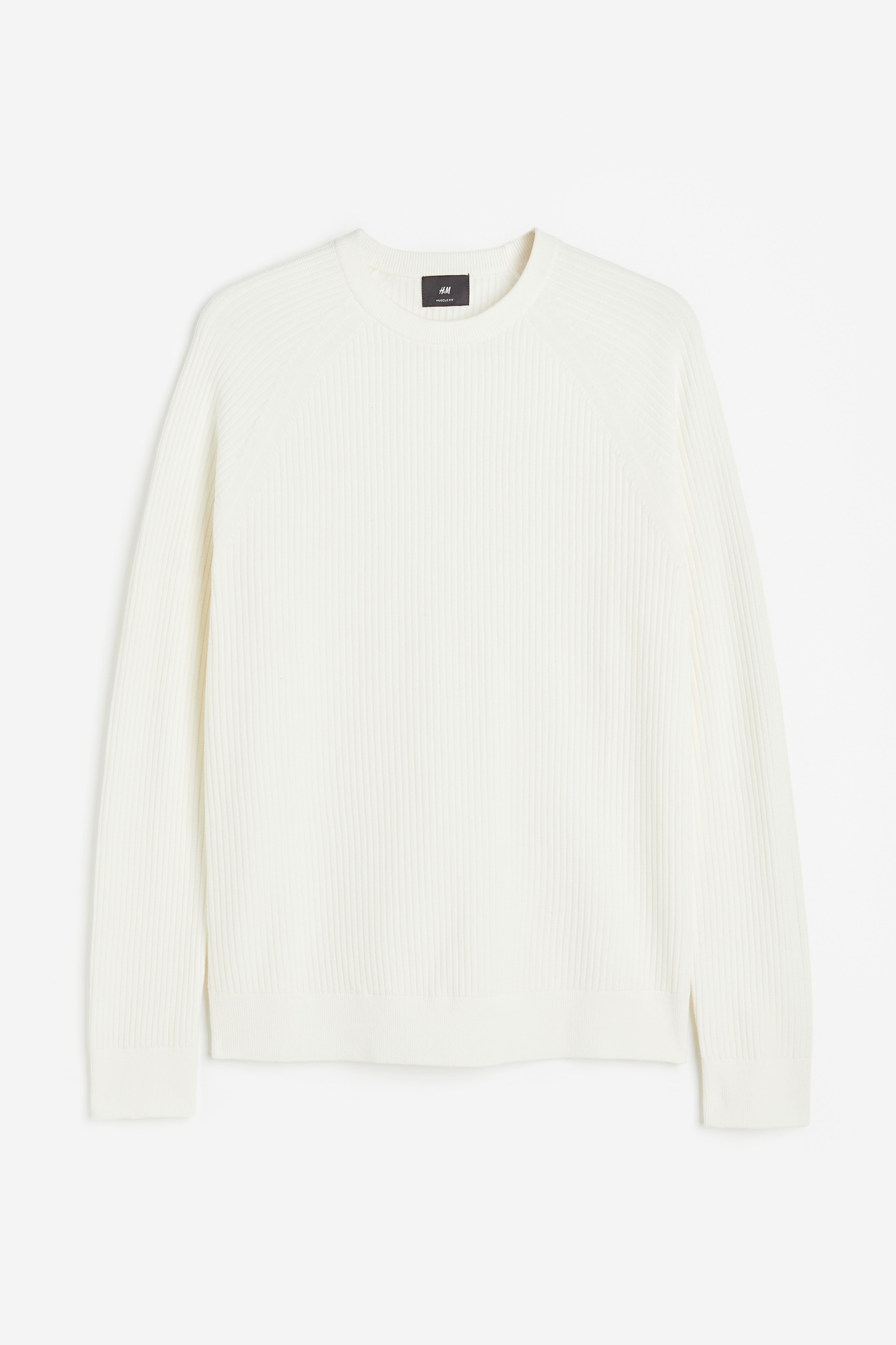 H and m white sweatshirt best sale