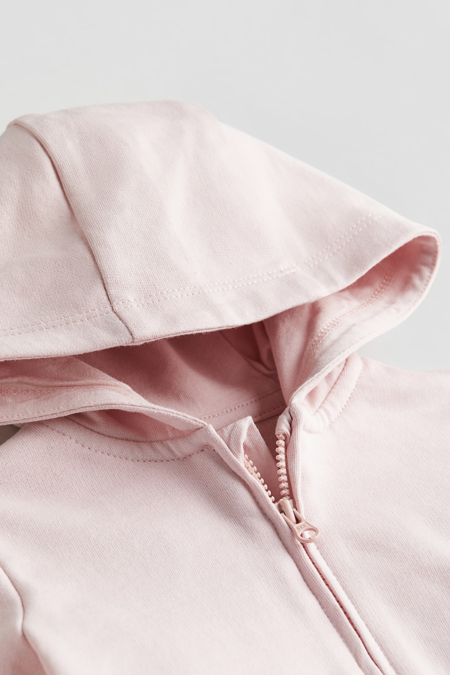 Zip-through hoodie - Light pink - 2