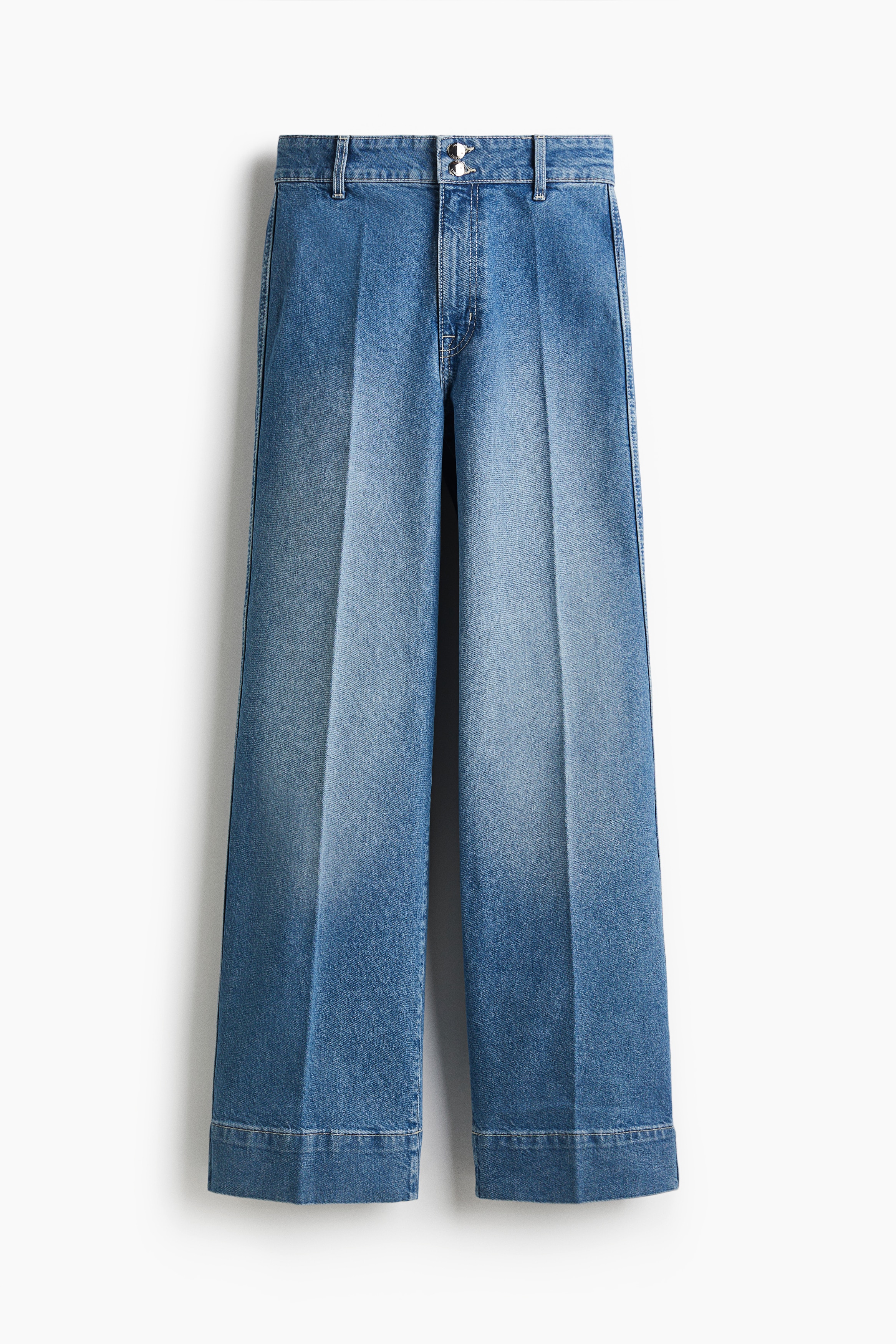 Wide High Jeans - Lys denimblå/Mørk denimgrå/Mørk denimblå/Denimblå/Vinrød/Mørk denimgrå/Hvid/Denimblå/Mørk denimblå/Brown/Leopard print