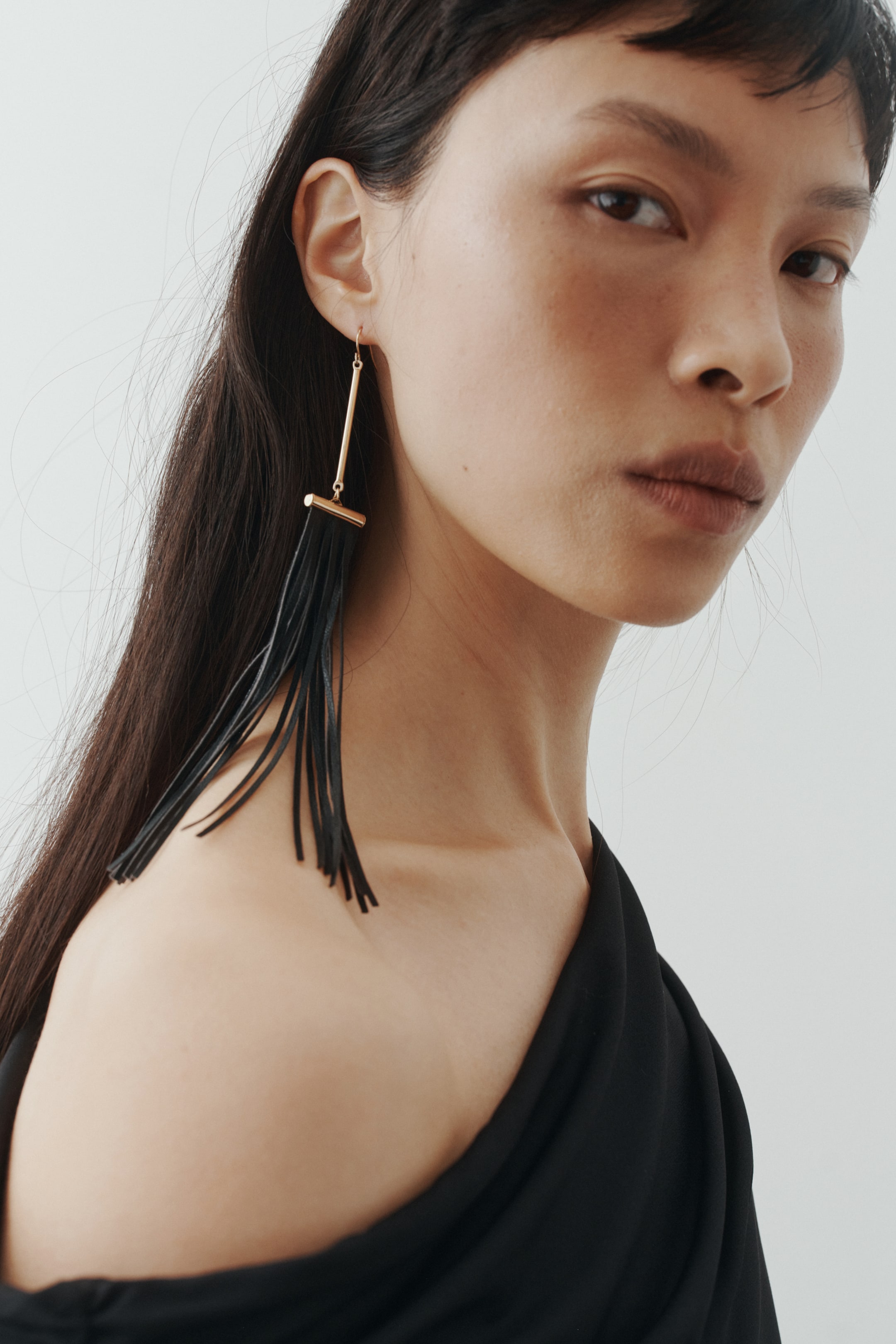 Haut asymétrique à effet drapé