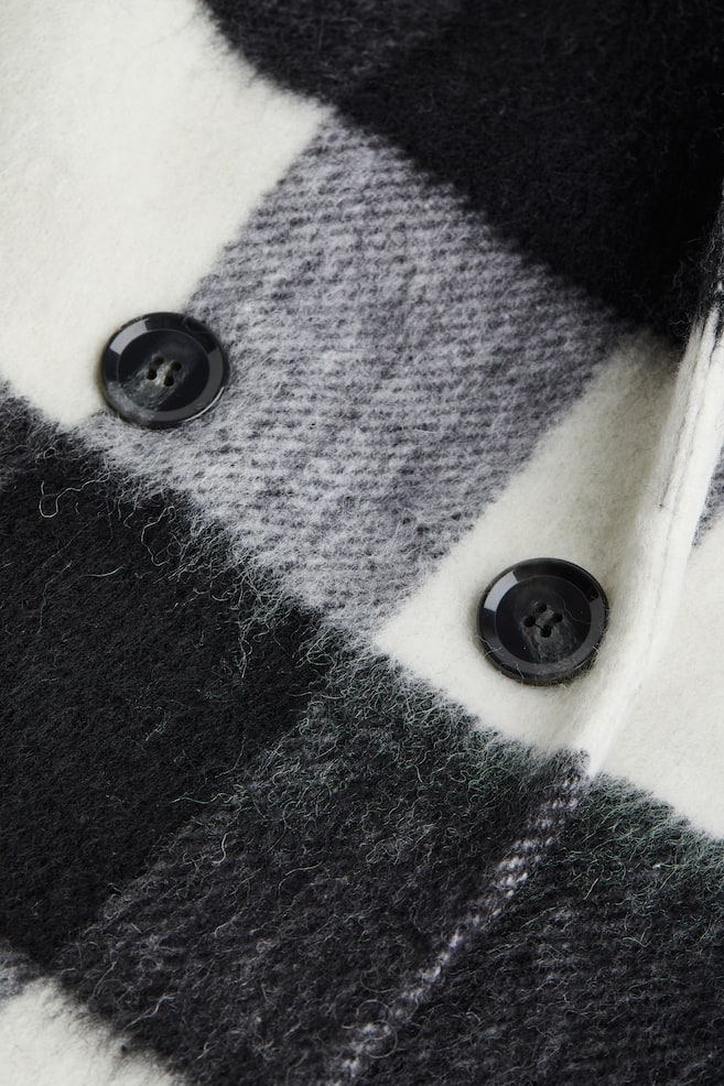 Double-breasted wool-blend coat - Black/Checked/Light beige/Black/Beige/Herringbone-patterned/dc - 3