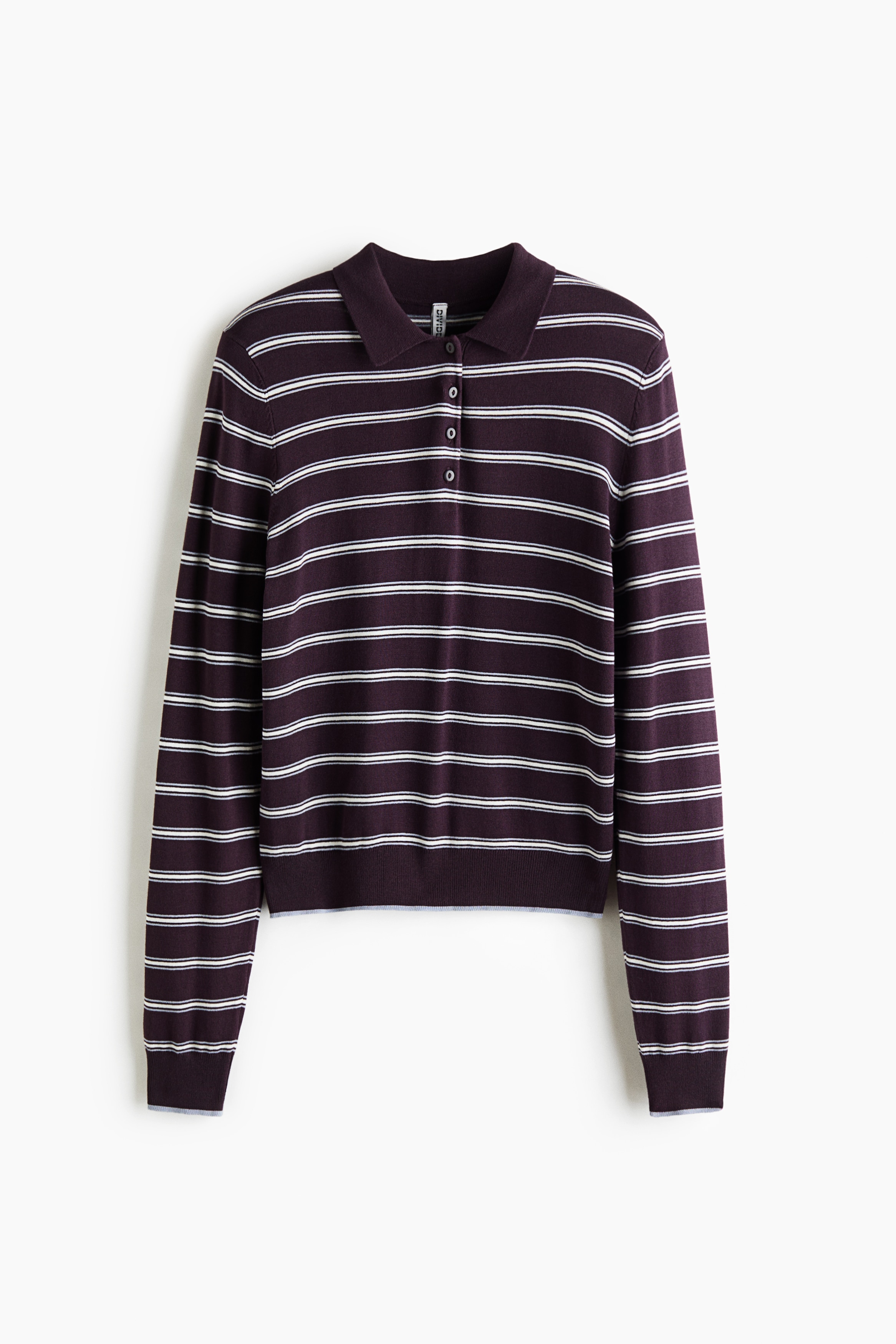 Fine-knit polo shirt