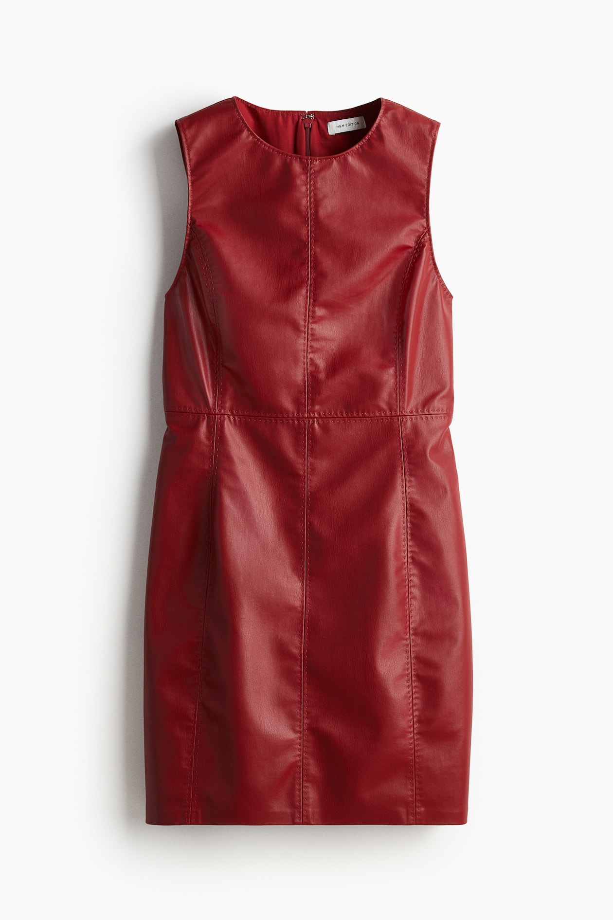 Mini-jurk met coating Rood DAMES H&M NL