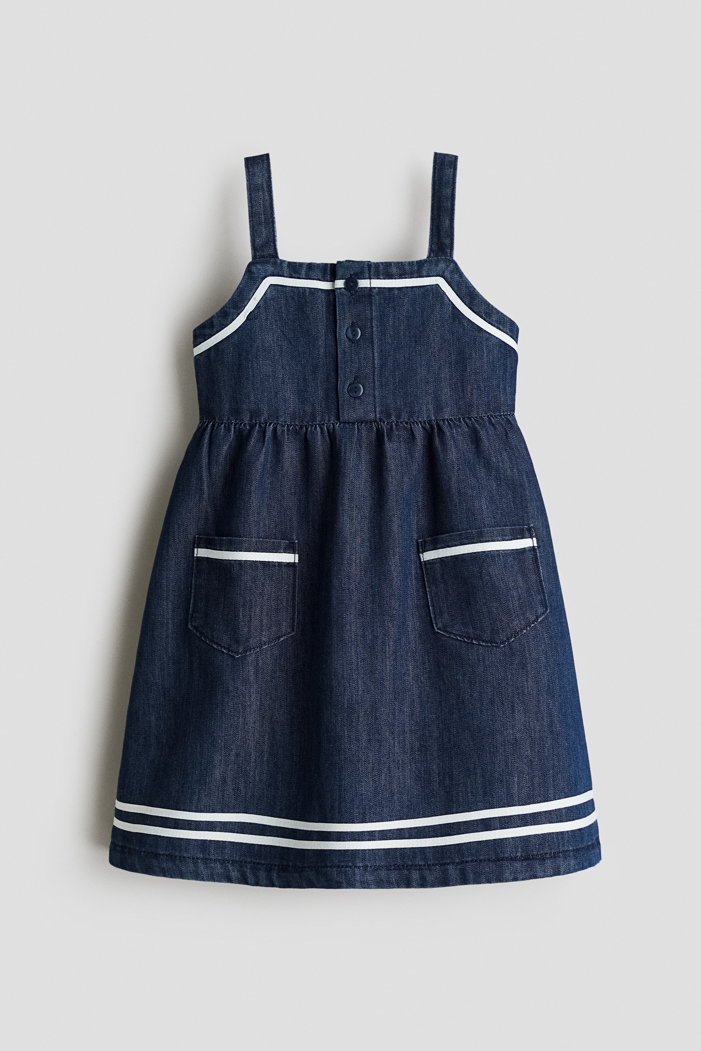 デニムセーラーワンピース - ダークデニムブルー