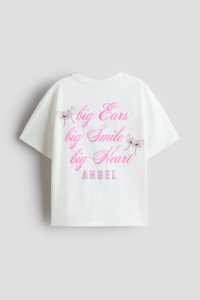 Printed cotton T-shirt - White/Lilo & Stitch/Light grey/Lilo & Stitch/White/Lilo & Stitch/White/Garfield/Red/Hello Kitty/Light pink/Mickey Mouse/White/Mickey Mouse/Purple/SmileyWorld®/Light yellow/SmileyWorld®/Light yellow/My Melody - 3